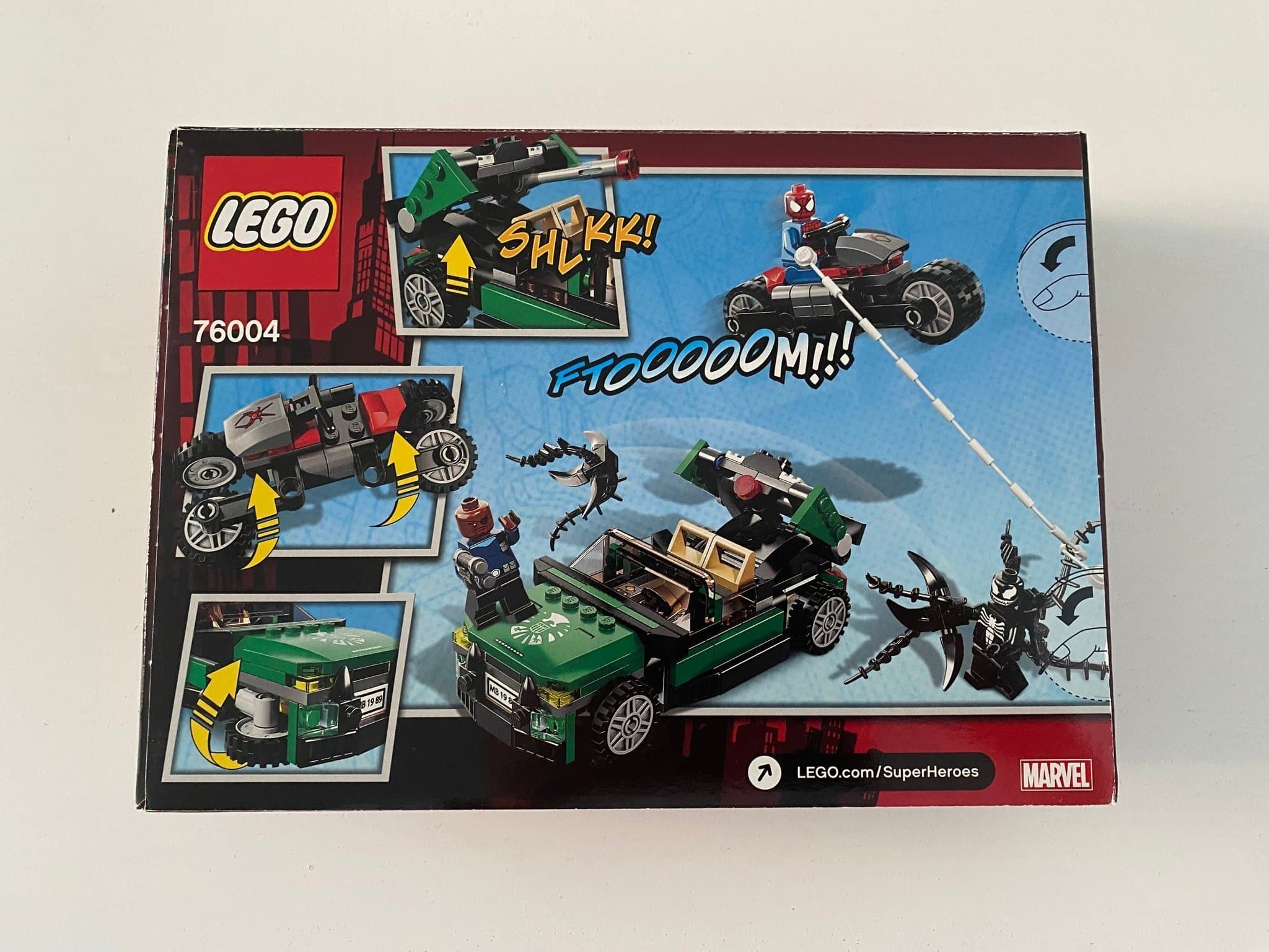 LEGO Super Heroes 76004 Spider-Man: Spider-Chase Cycle oöppnad