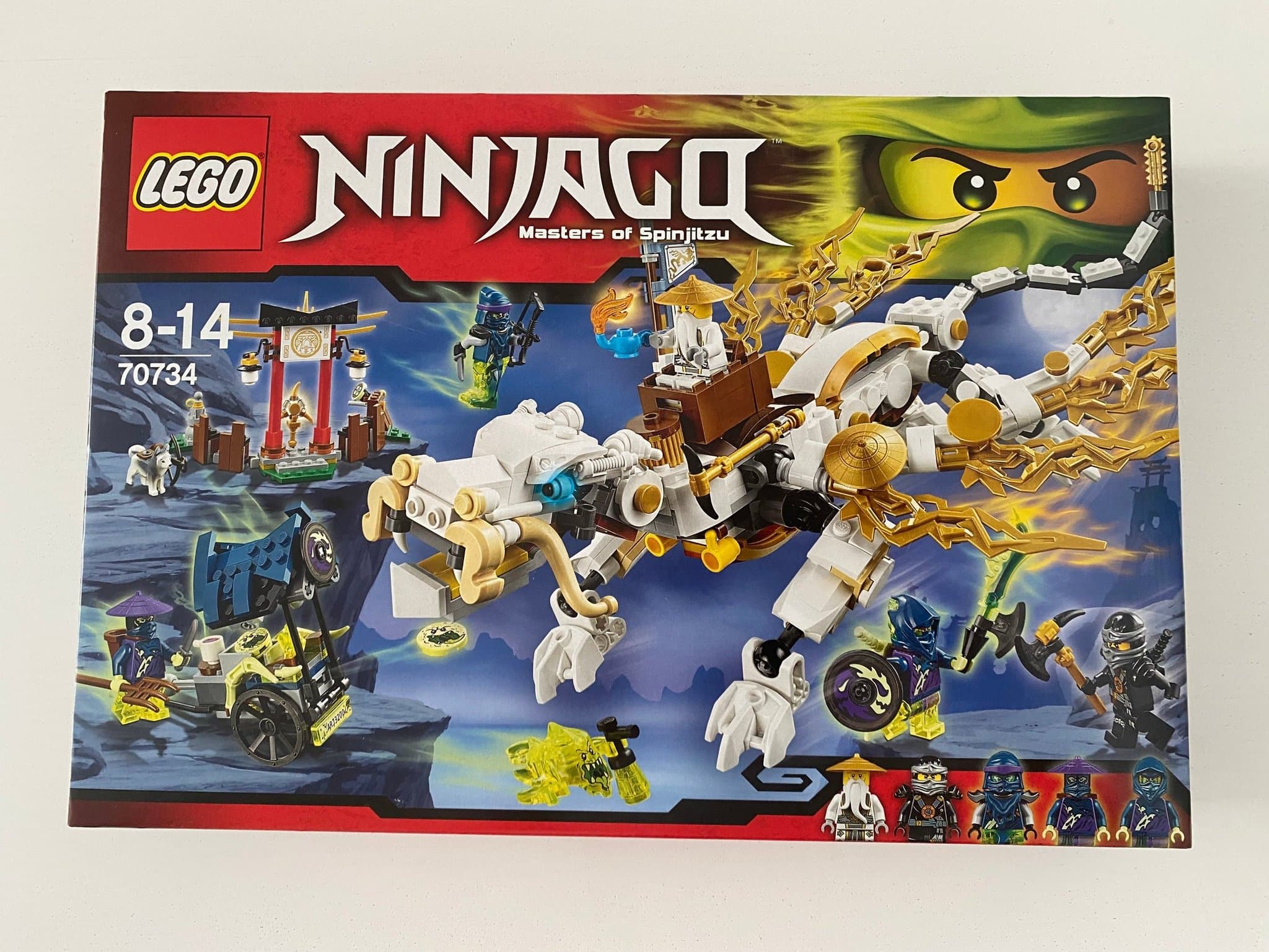 LEGO Ninjago 70734 Master Wu Dragon oöppnad