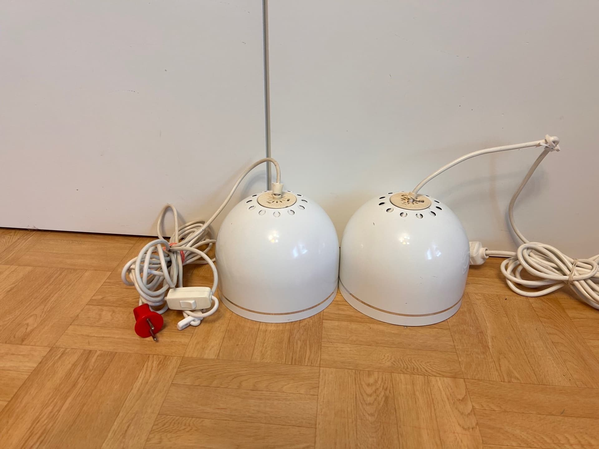 Ett par Retro Taklampor Pendel Växtlampa VÄXTBELYSNING Philips FDK 201-110