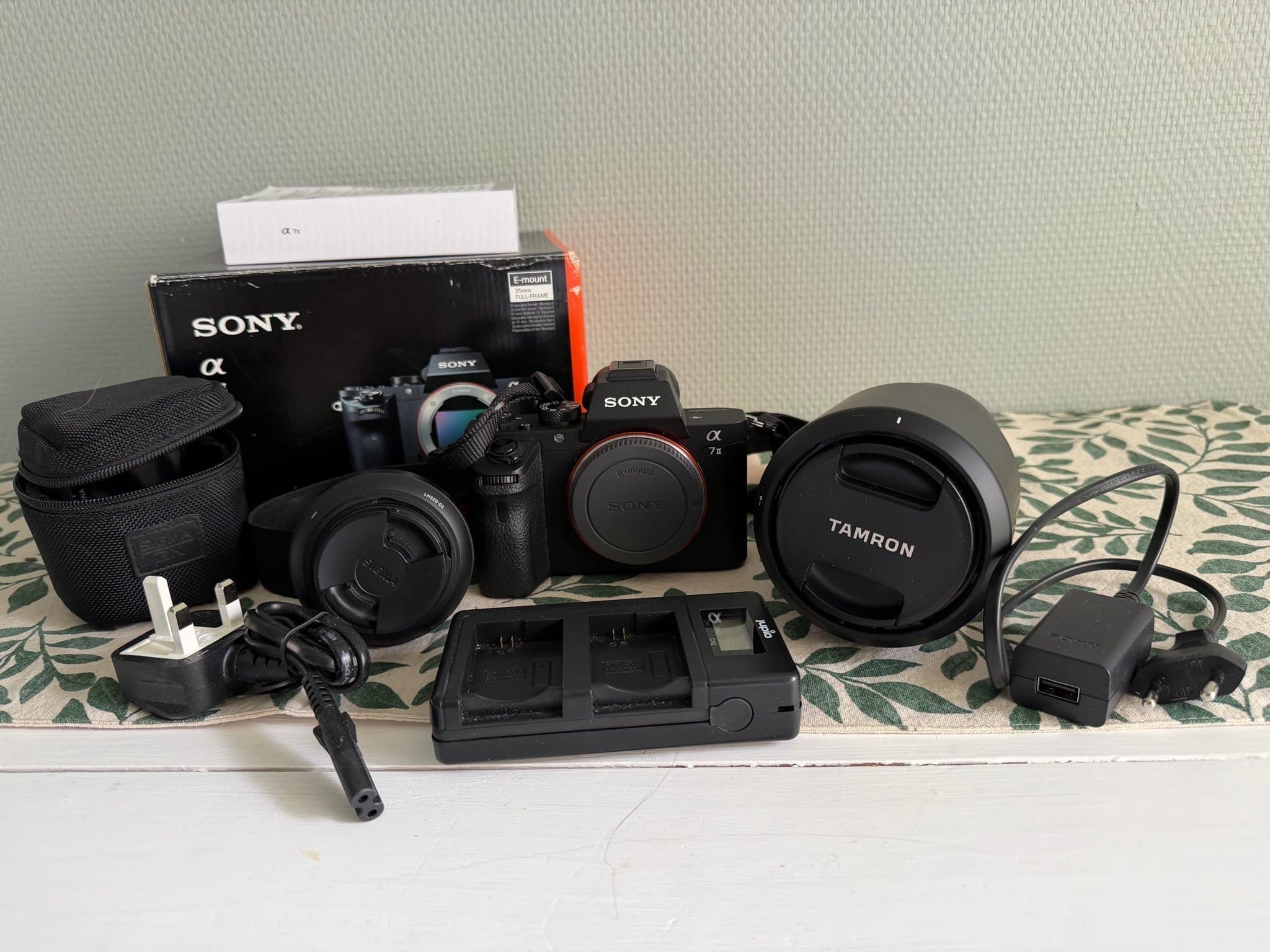 Sony a7 II med objektiv fullformat