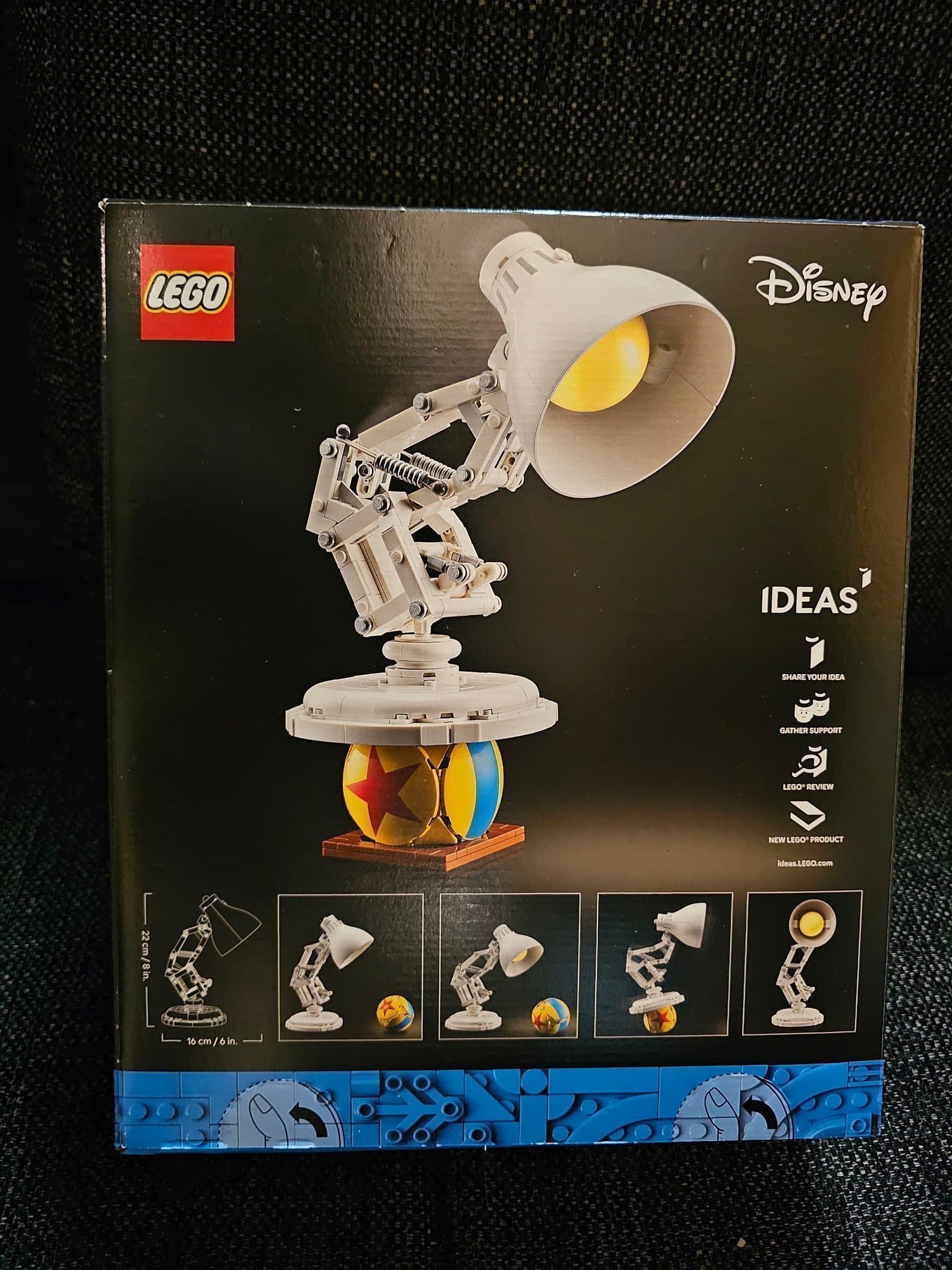 LEGO Ideas Disney och Pixar Luxo Jr. 21357 Hely ny plomberad kartong