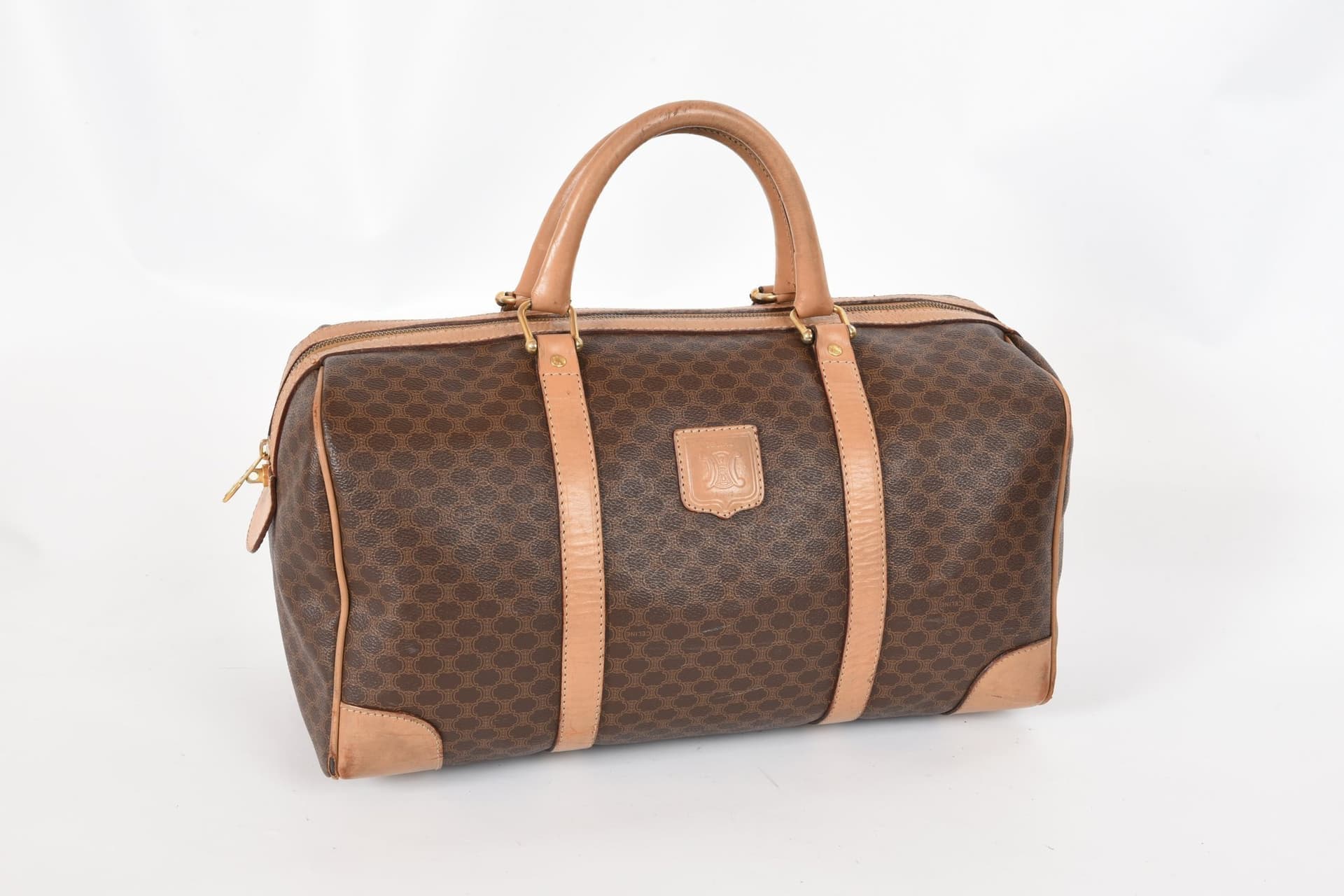 Celine Triomphe Bag Boston Väska Weekendväska Vintage Canvas Nypris 13 000kr