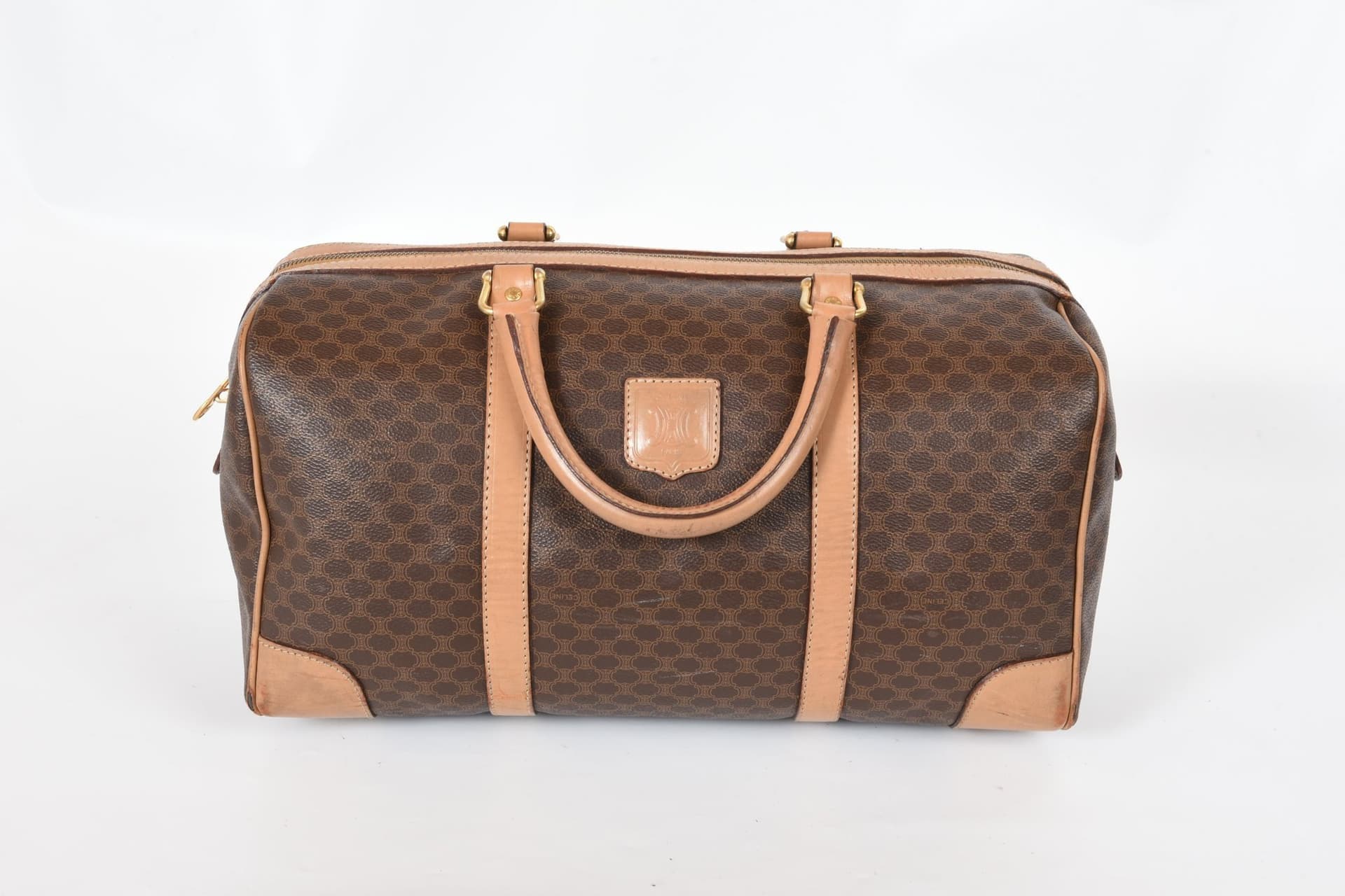 Celine Triomphe Bag Boston Väska Weekendväska Vintage Canvas Nypris 13 000kr