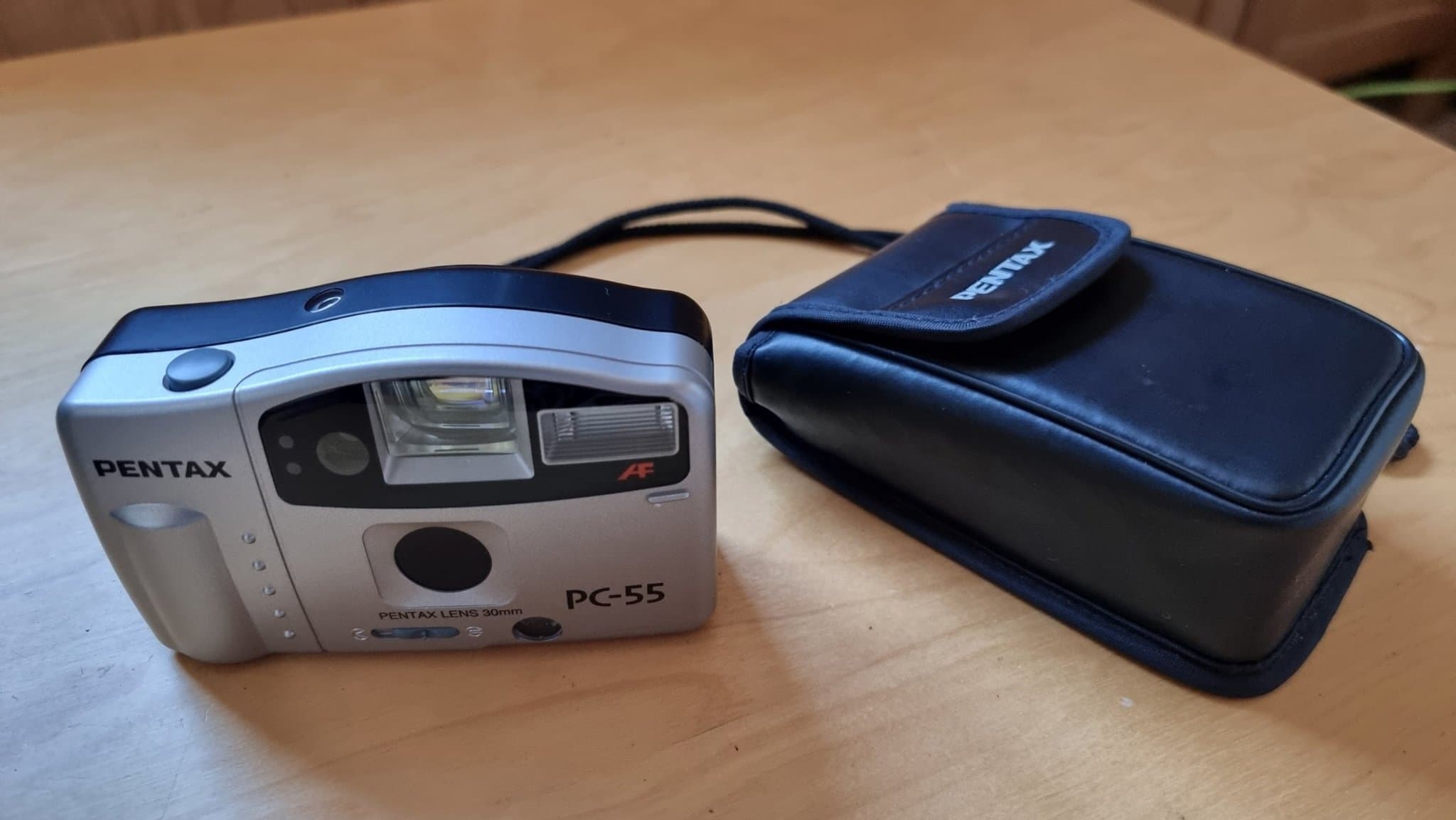 Pentax PC-55 Kompaktkamera Med Original Fodral