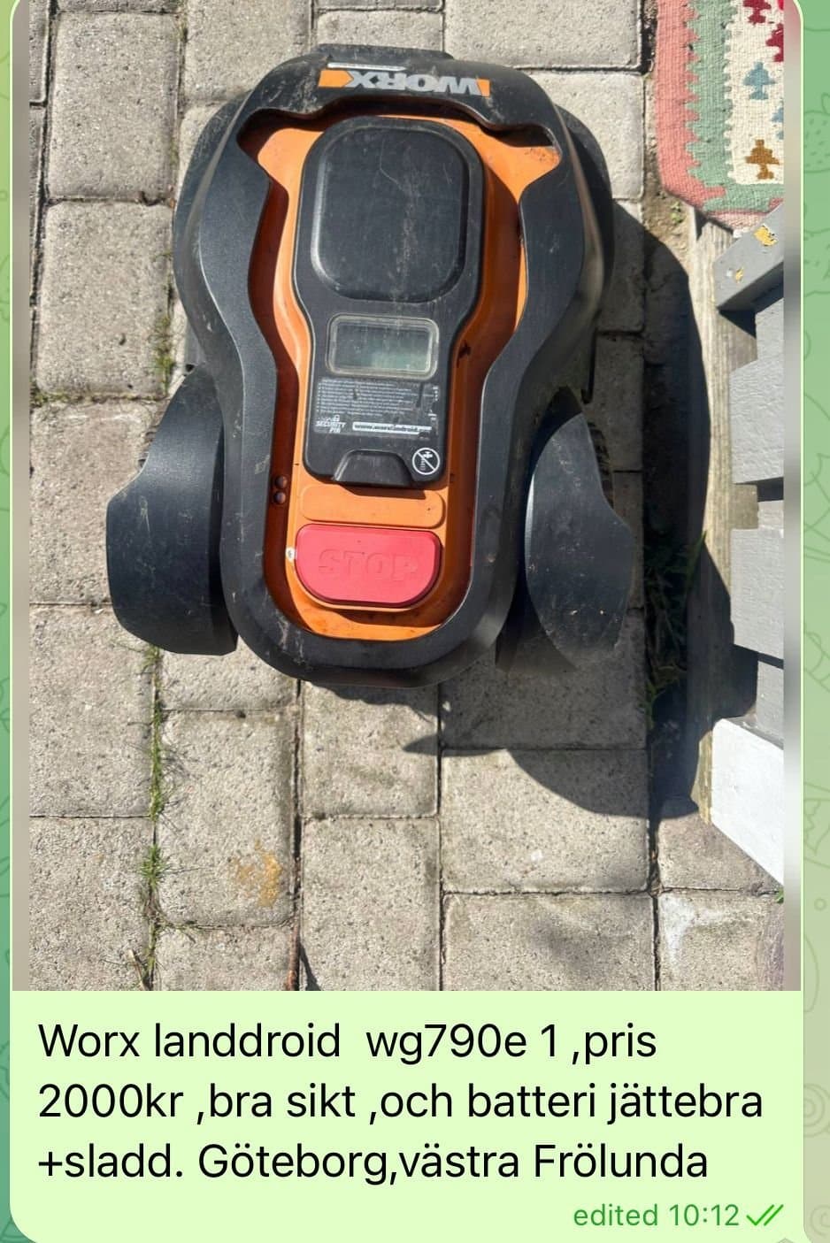 Worx Landroid WG790E 1 Robotgräsklippare