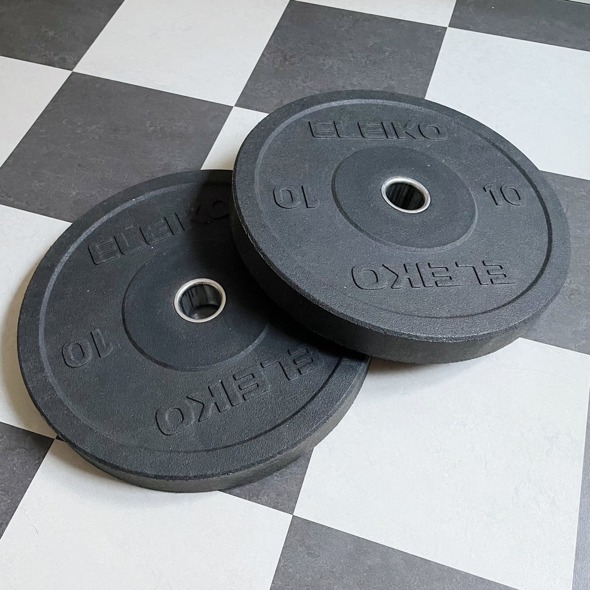 2 st Eleiko XF Bumper Plates 10 kg Viktskivor