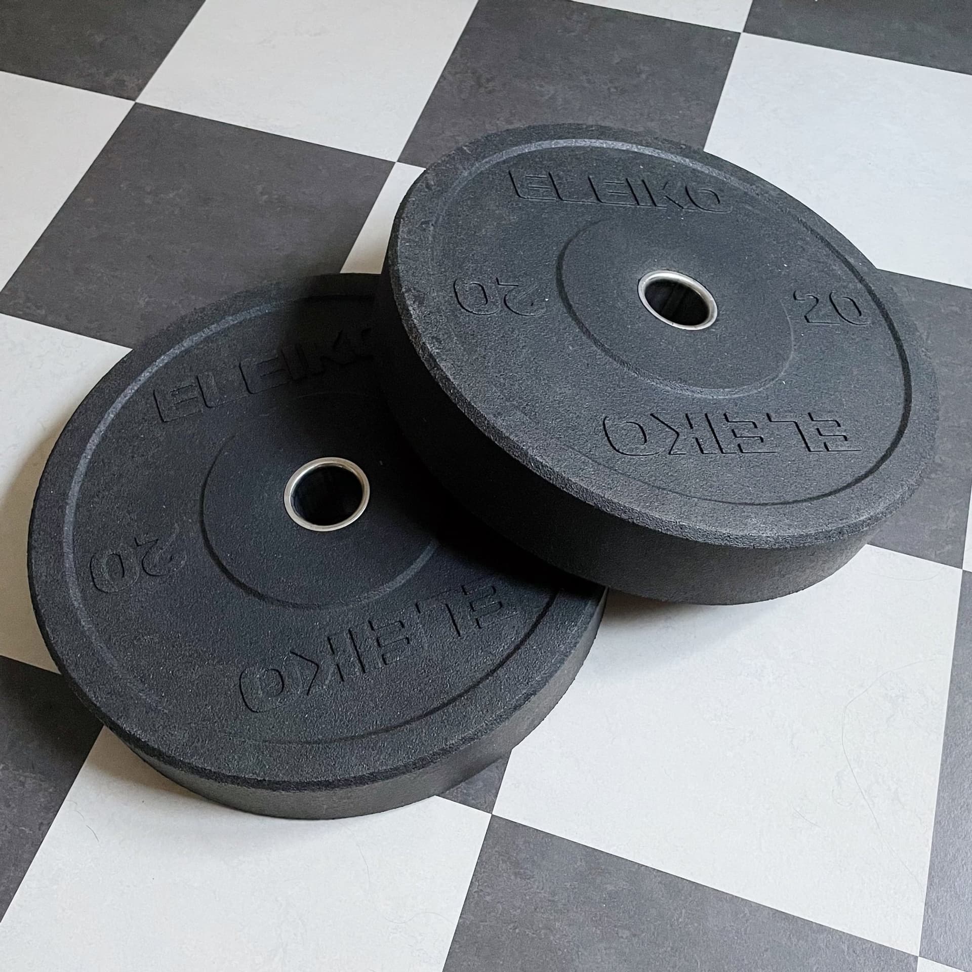 2 st Eleiko XF Bumper Plates 20 kg Viktskivor