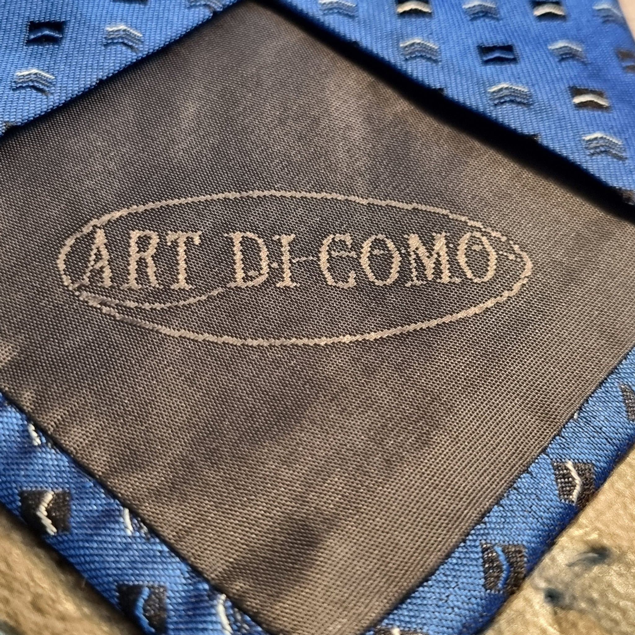ART DI COMO blå slips ny oanvänd