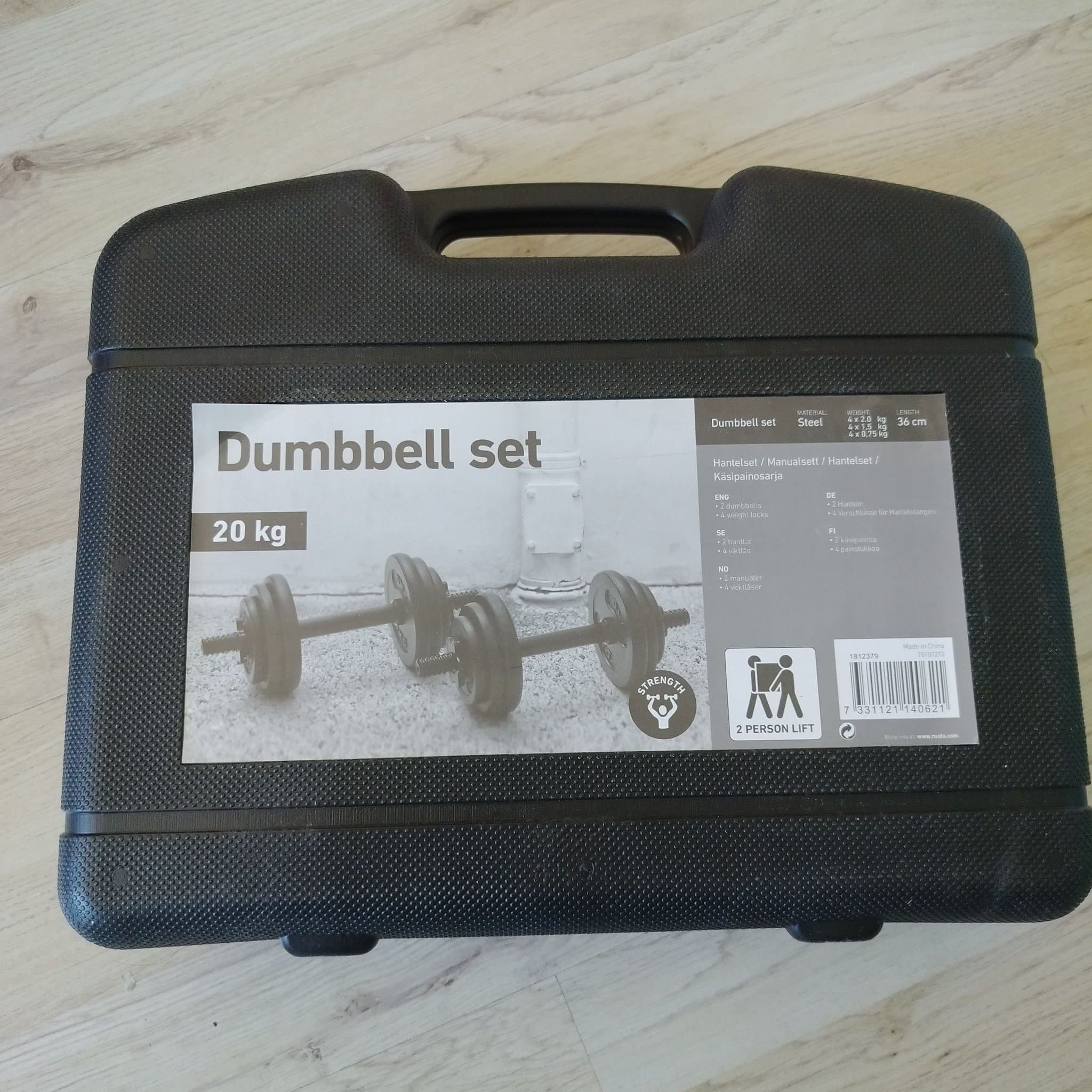 Hantelset 20 kg ny
