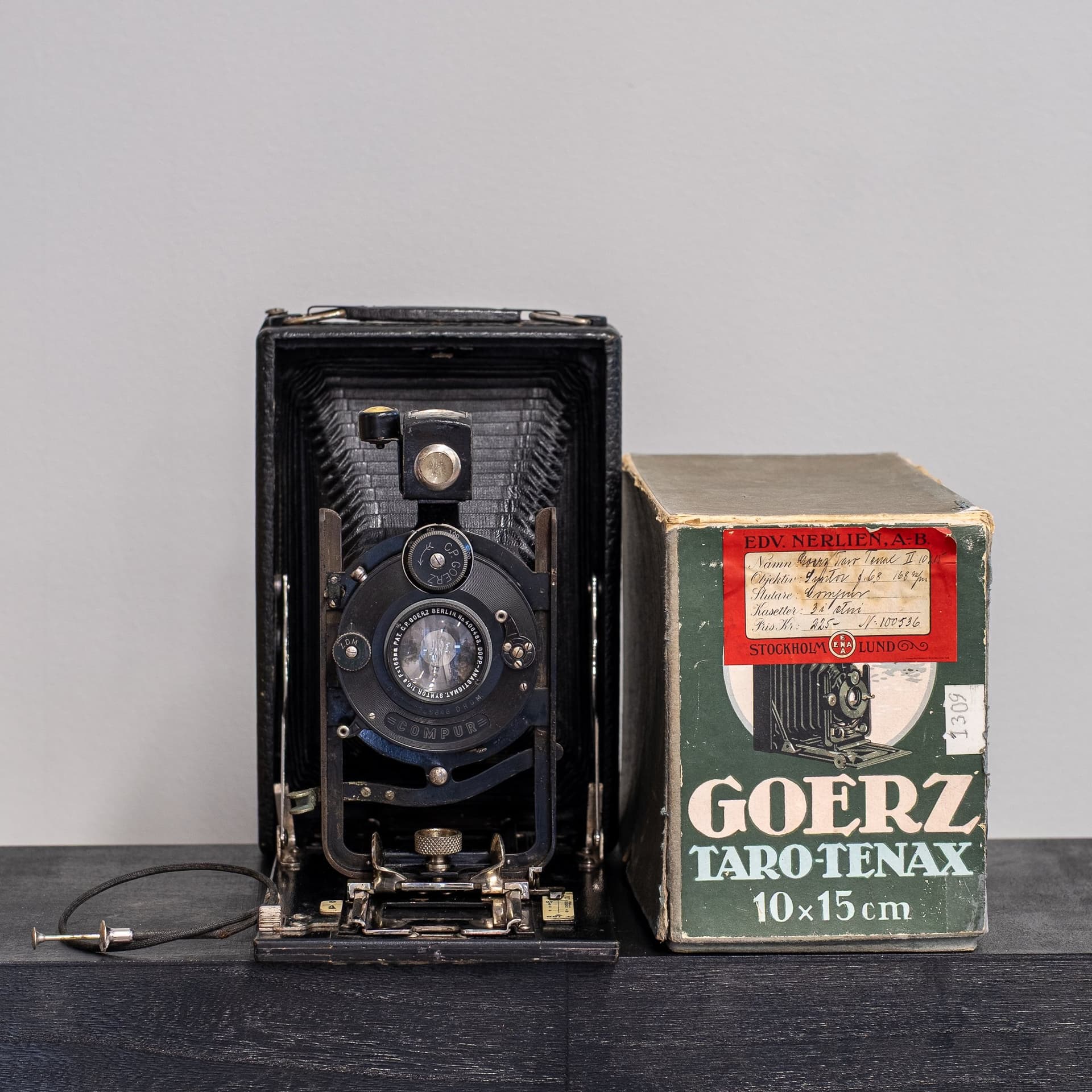 Goerz Taro-Tenax (10x15) – Matching Numbers, med originalkartong från Nerliens!