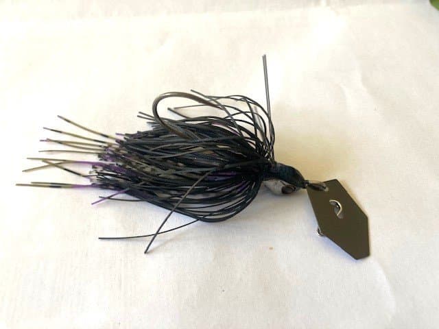 Jackall Super Break 1/4 oz weedless chatterbait, Silhouette black