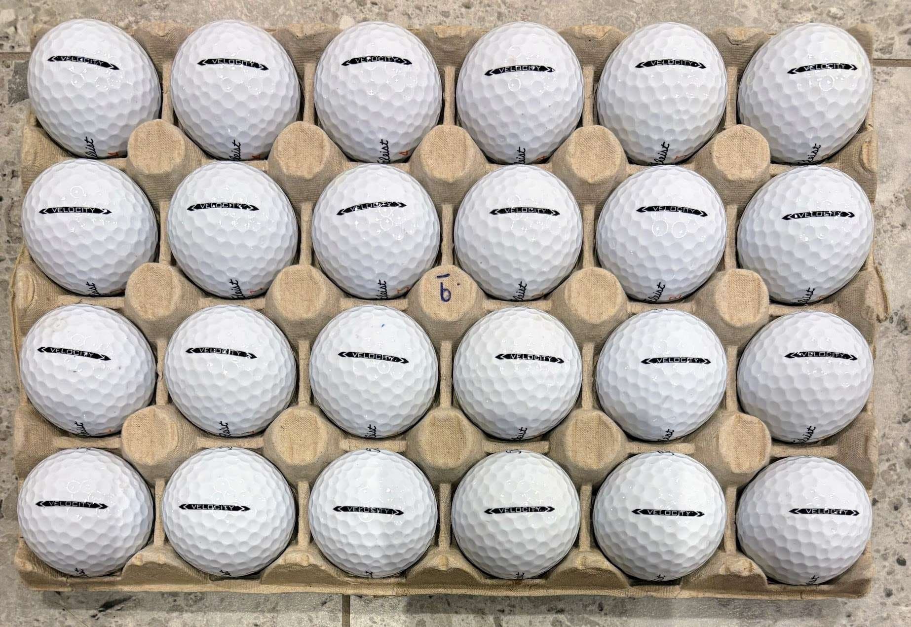 GOLFBOLLAR 24 st Titleist Velocity 2023 FINT SKICK UTAN REKLAM #90
