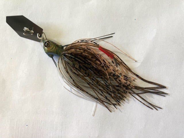 Jackall Super Break 1/4 oz weedless chatterbait, Silhouette Crayfish