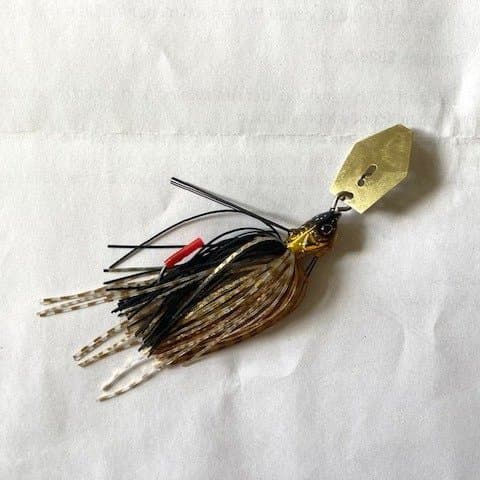 Jackall Super Break Blade 1/4 oz, 7 g Hologram Gold, weedless chatterbait.
