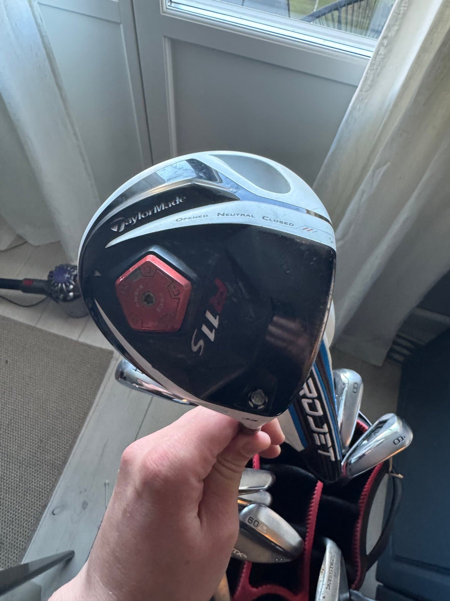Golfset med vagnbag och reseskydd
