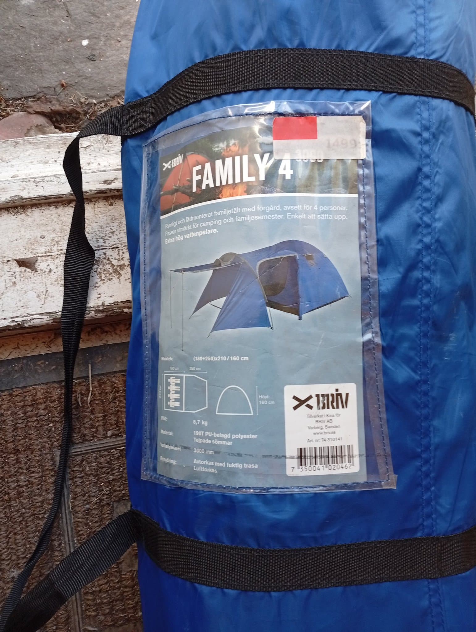 X-TRIV Family 4 Tält för 4 personer