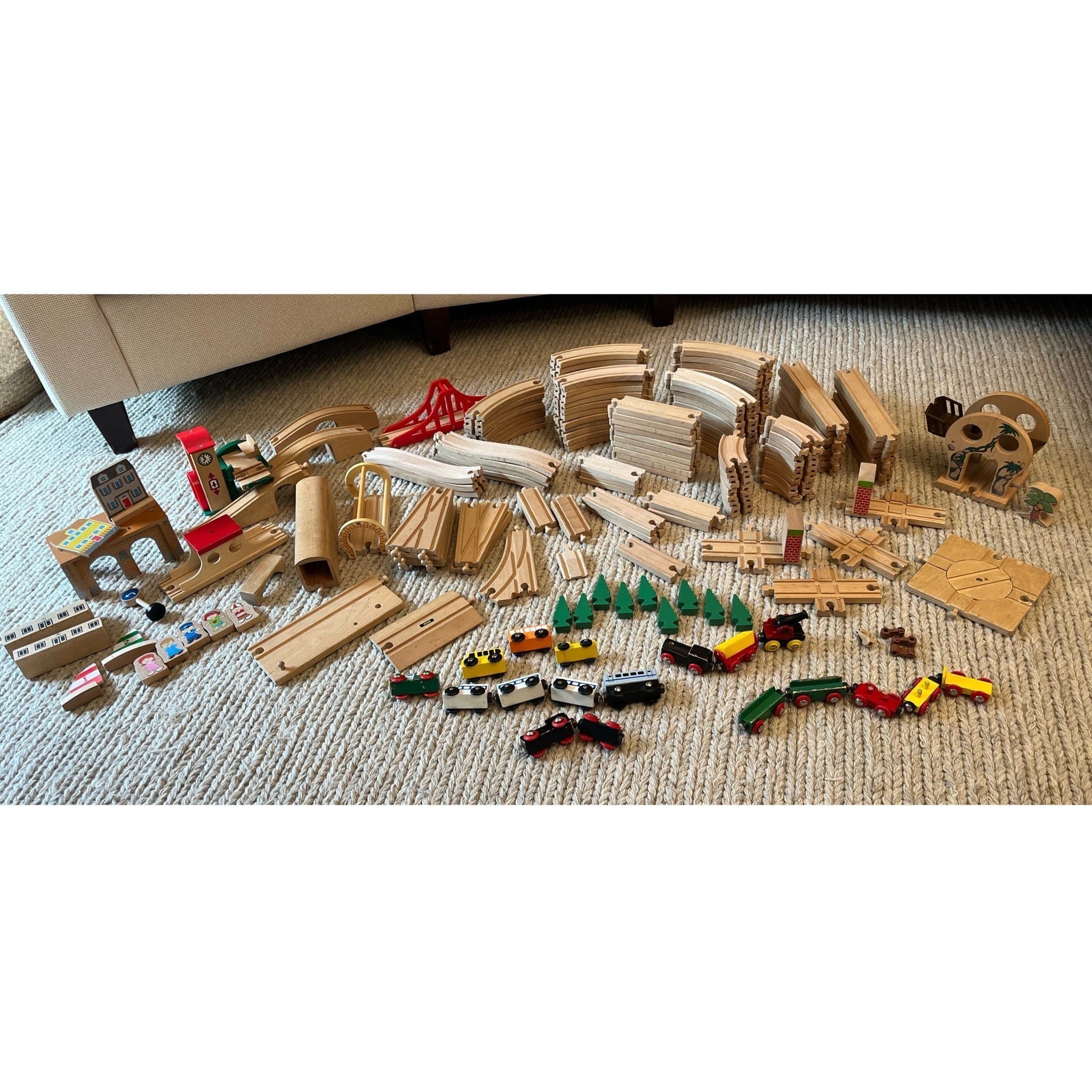 BRIO Tågset – Stor samling, komplett med många tillbehör!