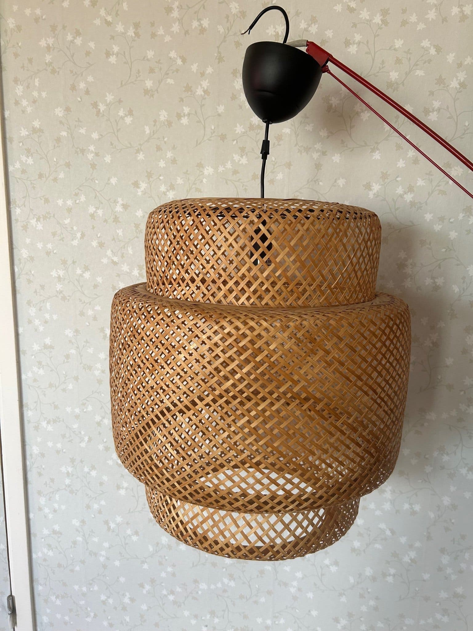 IKEA Taklampa i bambu