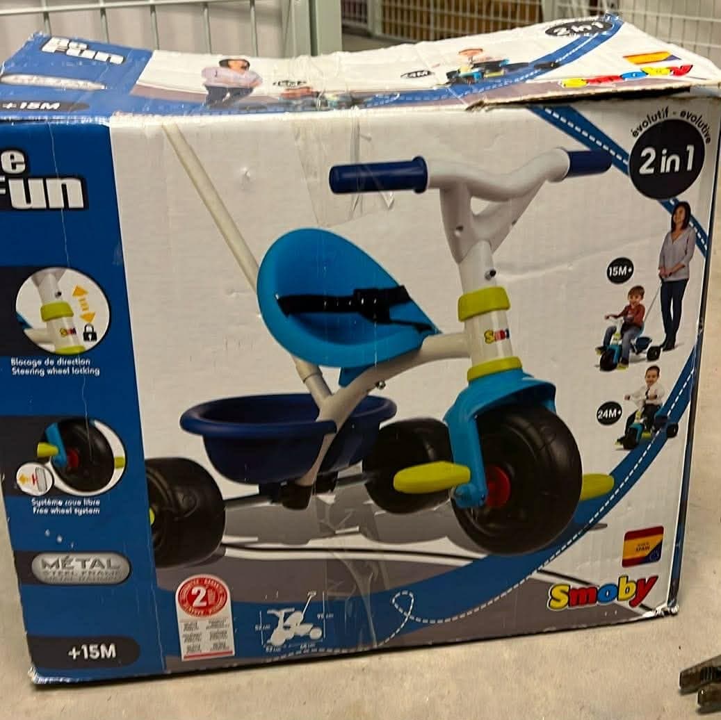 Smoby Be Fun 2-i-1 Trehjuling