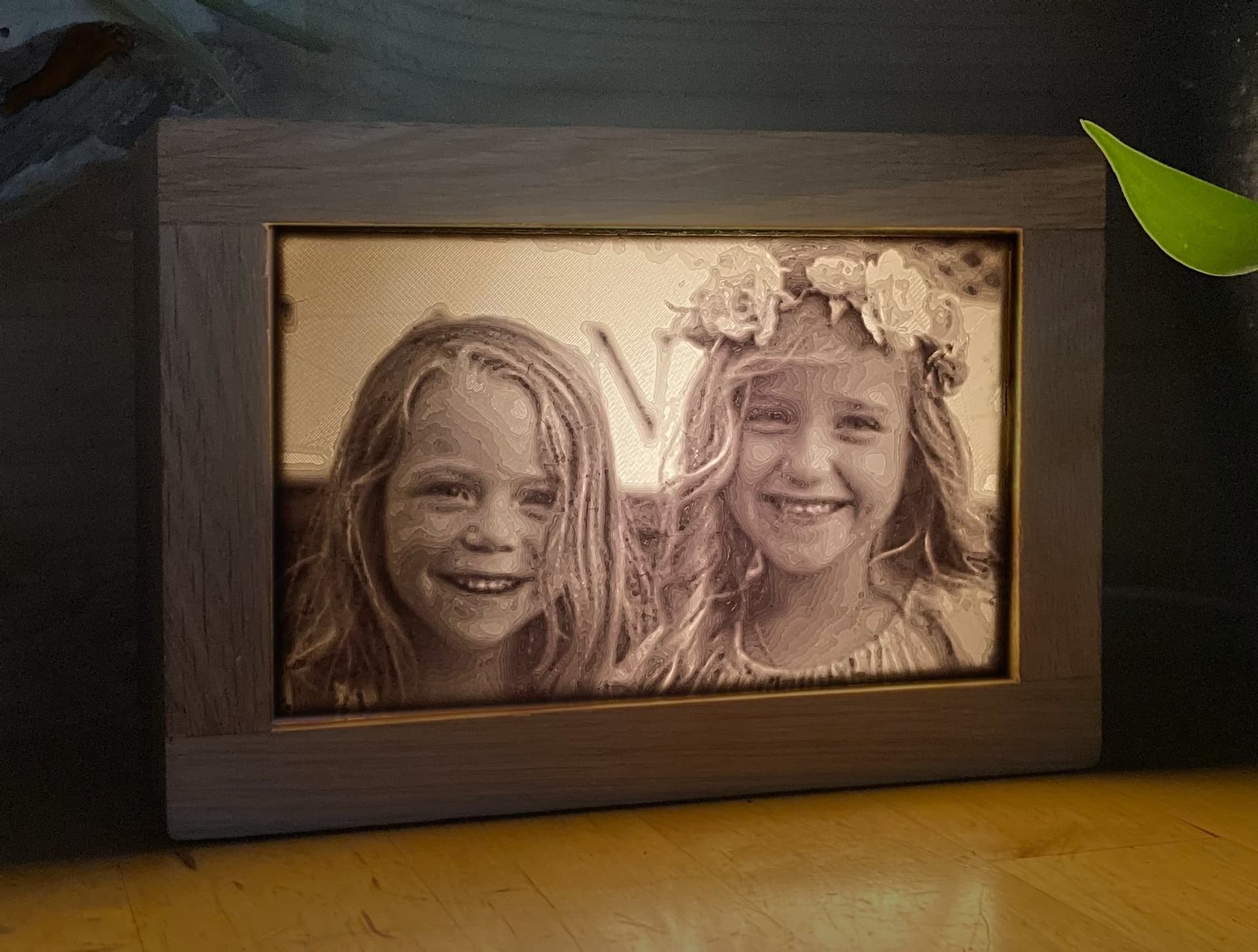 Personlig ljuslåda/lampa med ditt valda fotografi.