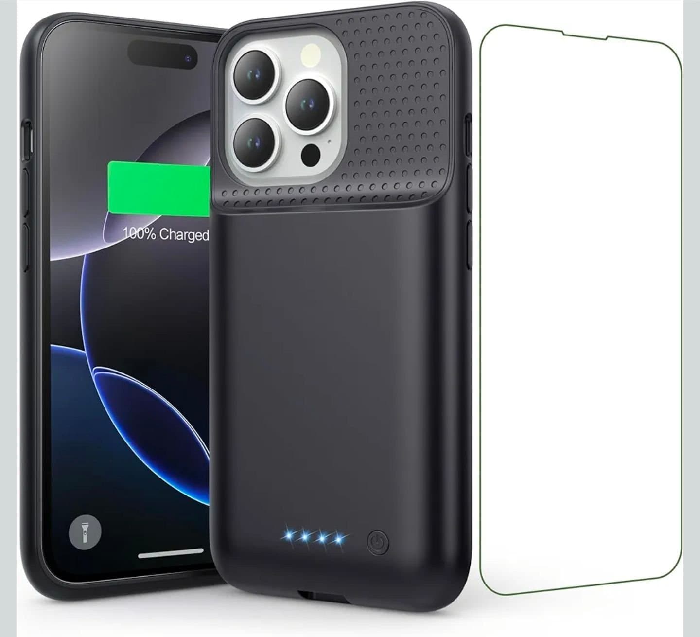 Batteriskal för iPhone 16 Pro (6.3 tum) med 7500 mAh kapacitet