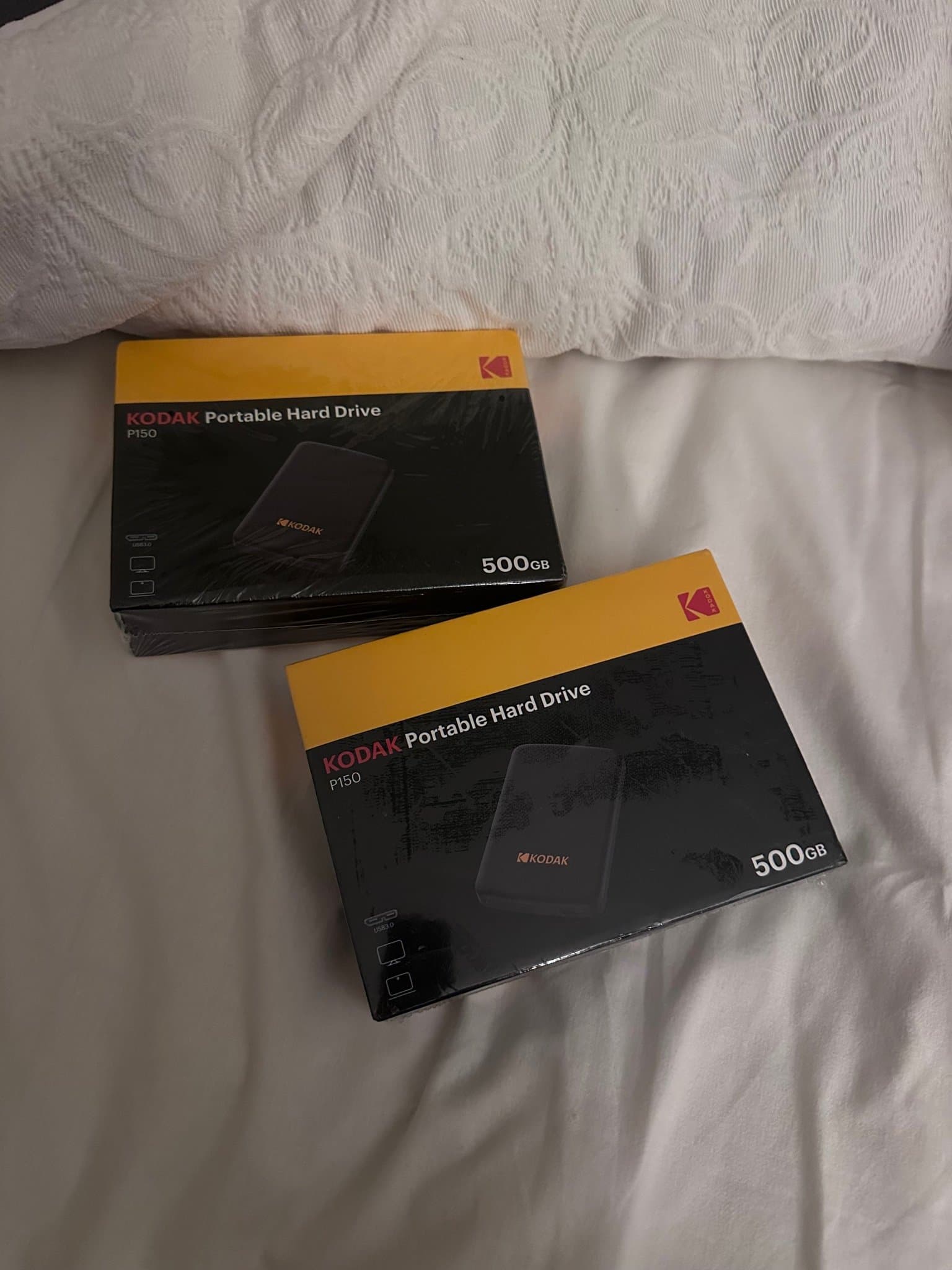 2 st Kodak P150 bärbar hårddisk 500GB