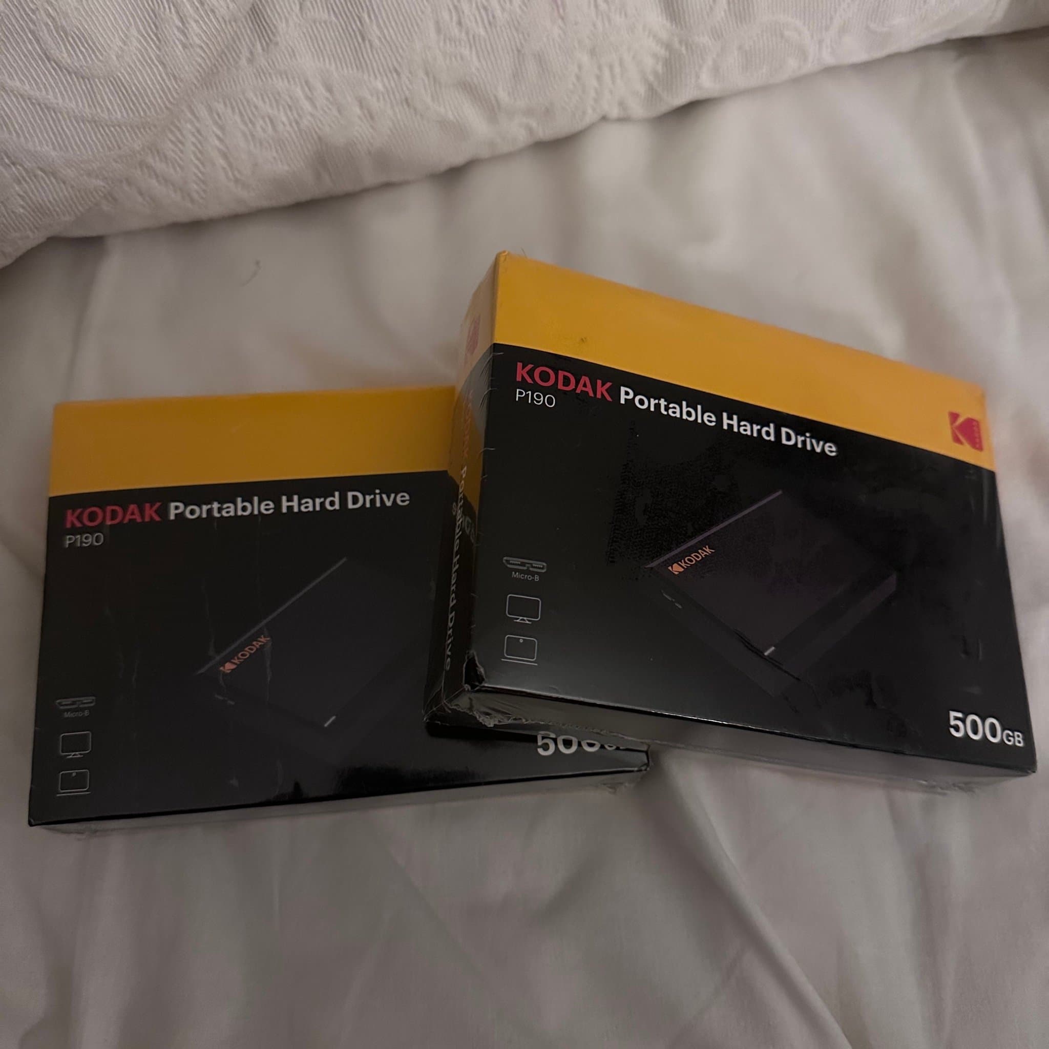 2st Kodak P190 Bärbar hårddisk 500 GB