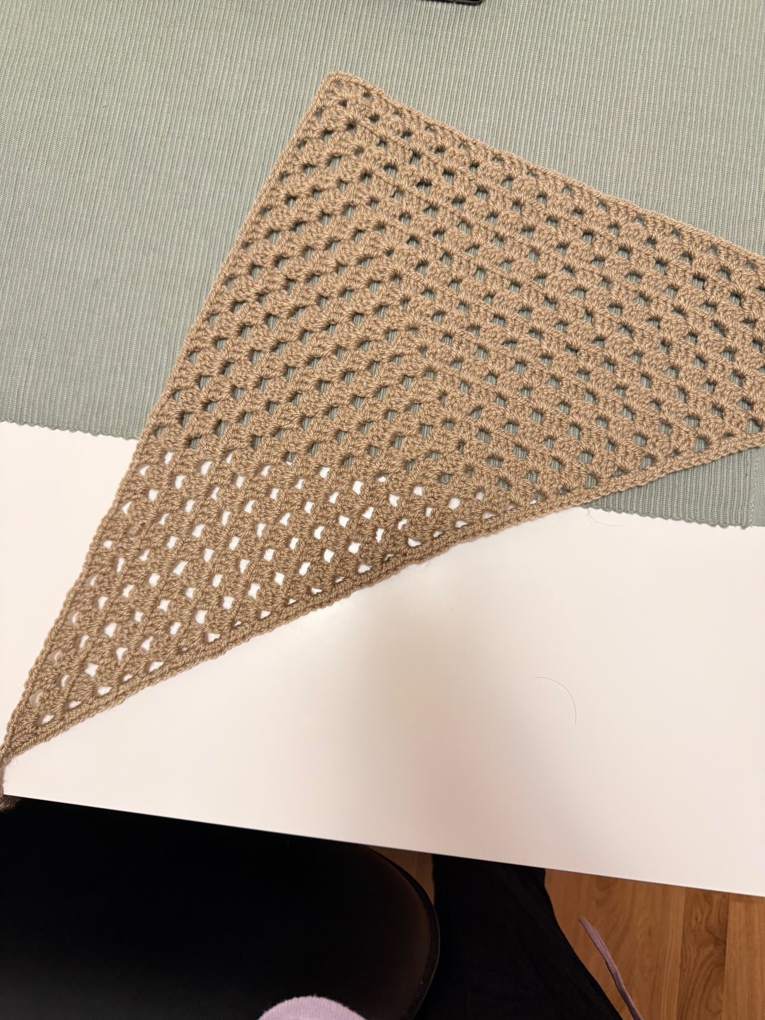 Beige hårscarf
