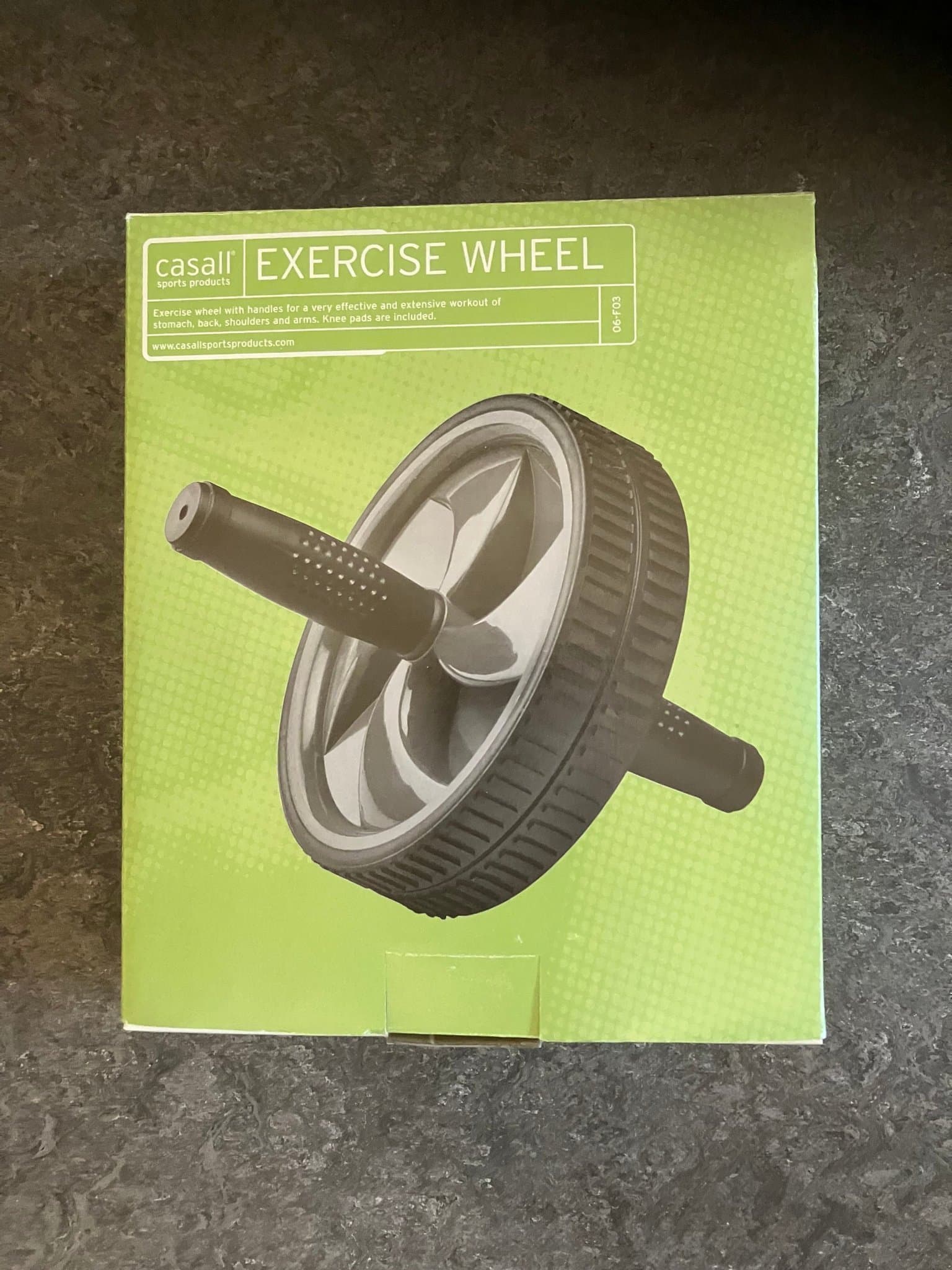 Oanvänt Casall träningshjul för mage och rygg exercise wheel träning
