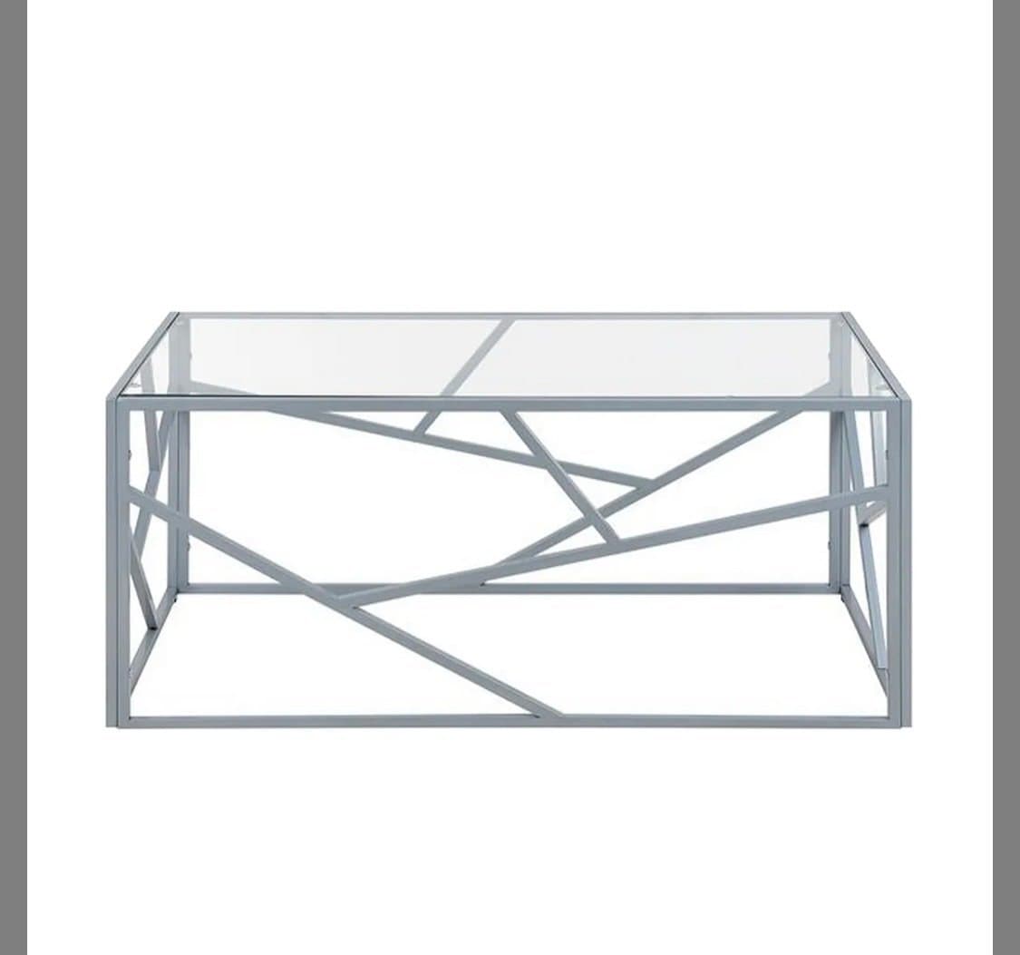 Soffbord i glas och metall