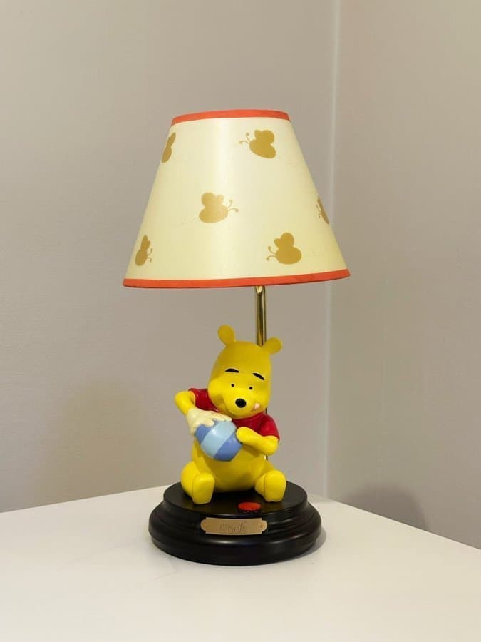 Vintage Disney ”Winnie the Pooh” Lampa i Super Skick! 1900tal