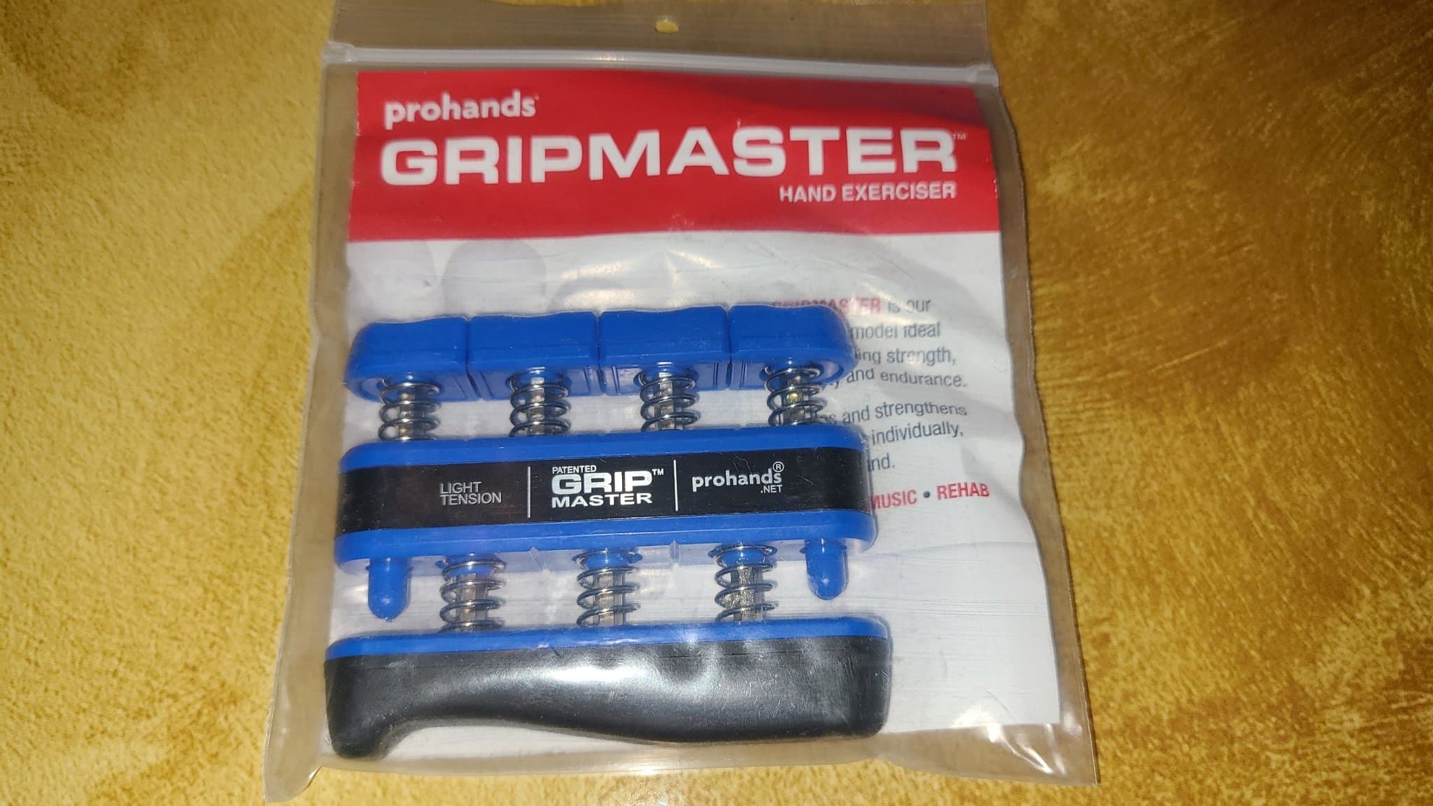 *Ny* Blå Gripmaster handövning | fingerövare | handhållen styrketränare