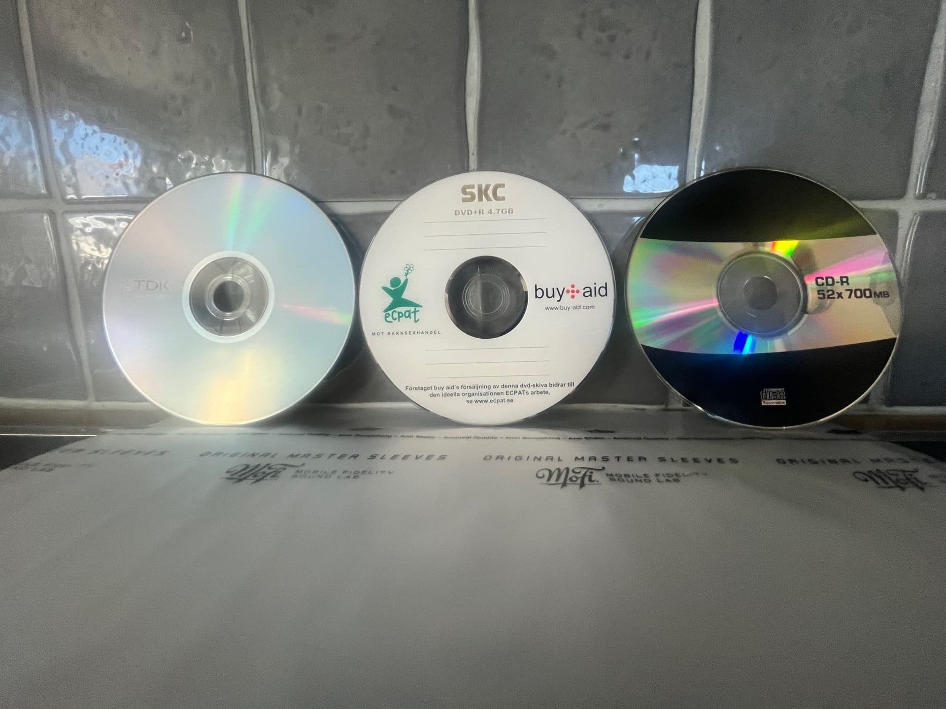 CD-R och DVD+R skivor, 105 stycken