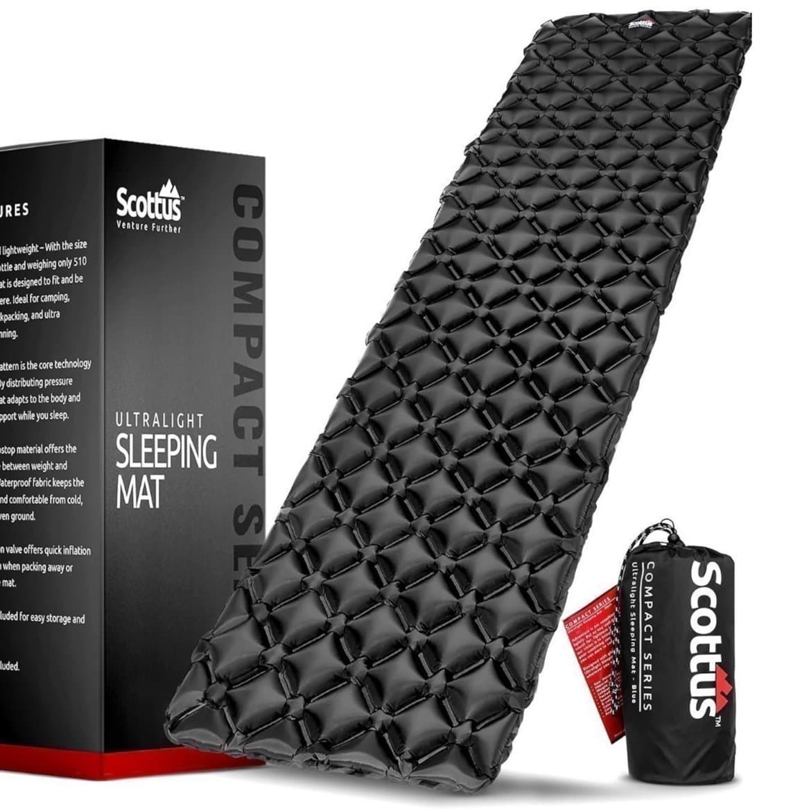 Scottus – Ultralight Sleeping Mat (Black)