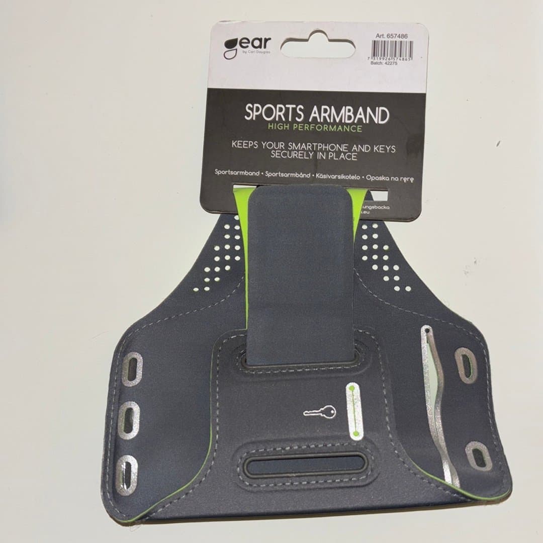 Sportarmband för smartphone och nycklar
