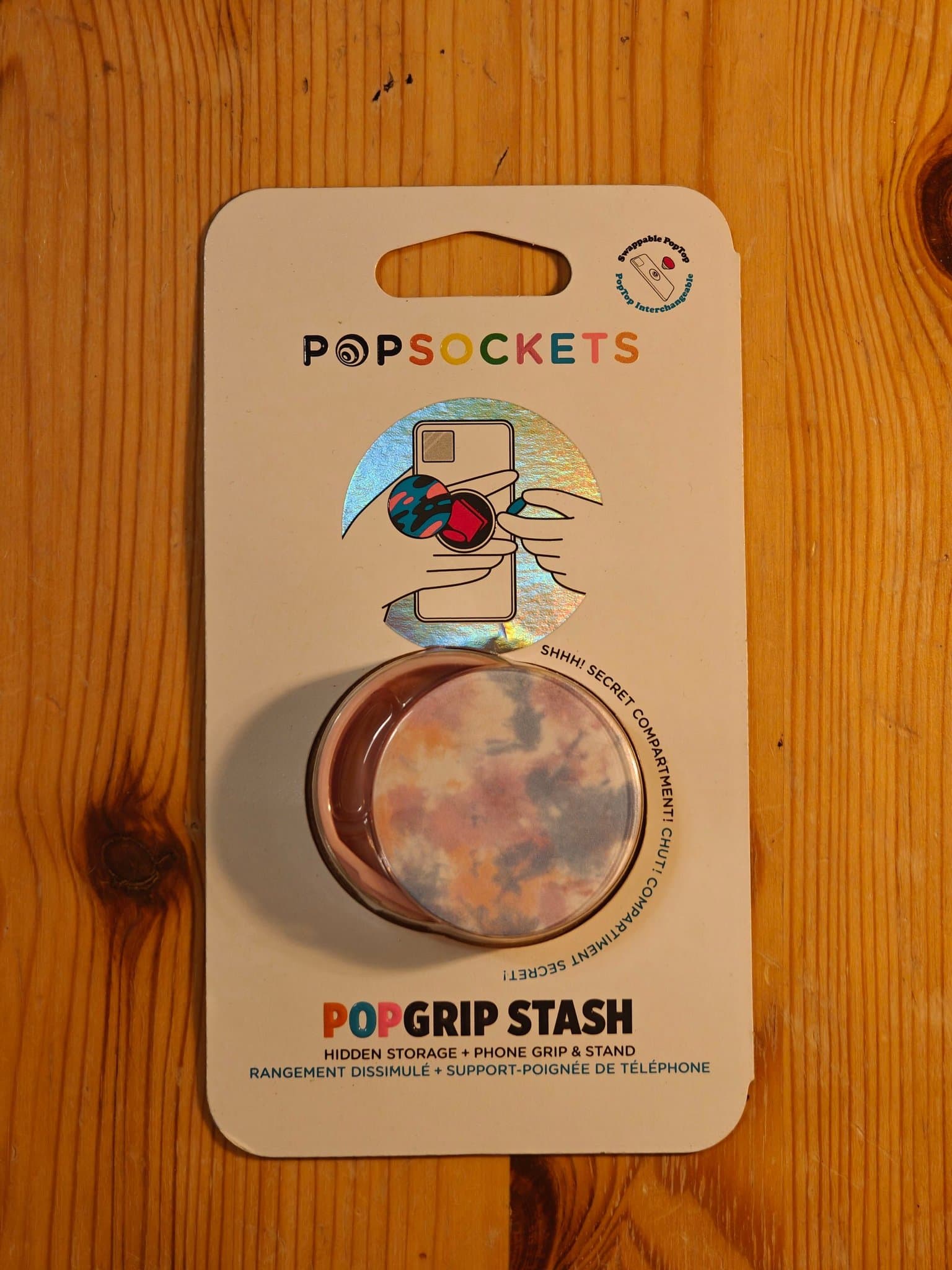 PopSockets PopGrip Stash mobilhållare