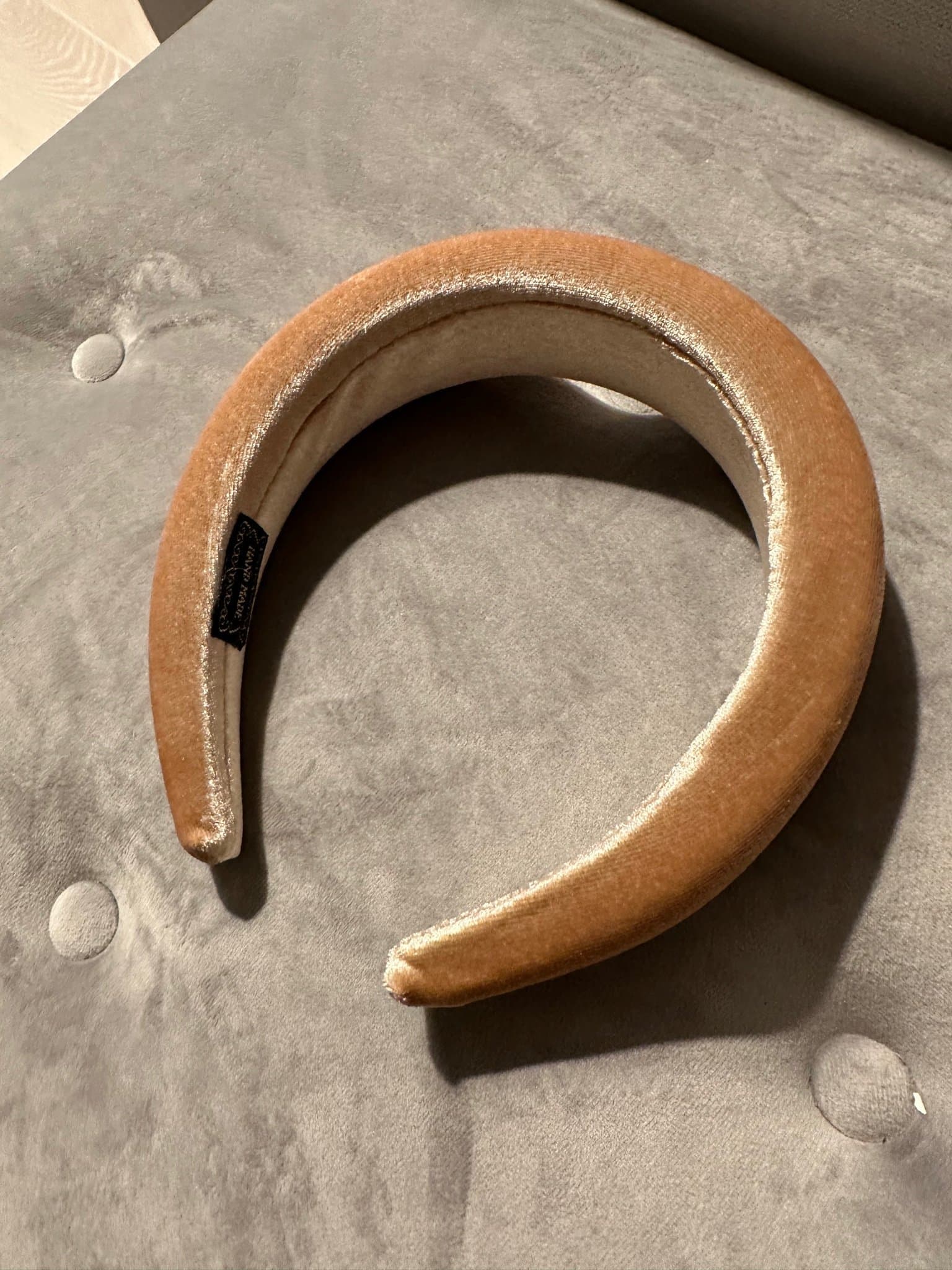 Handmade beige hårband