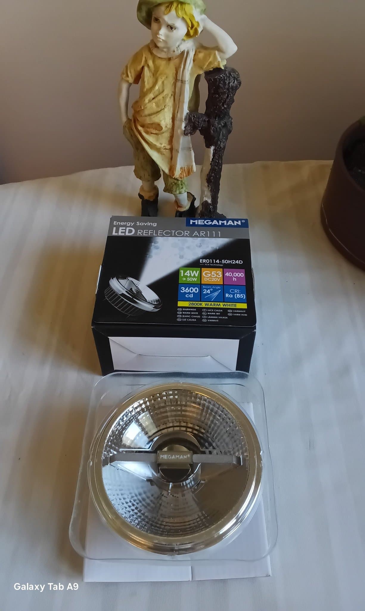 MEGAMAN LED Reflektor AR111, 14W G53, 2800K Varmvit