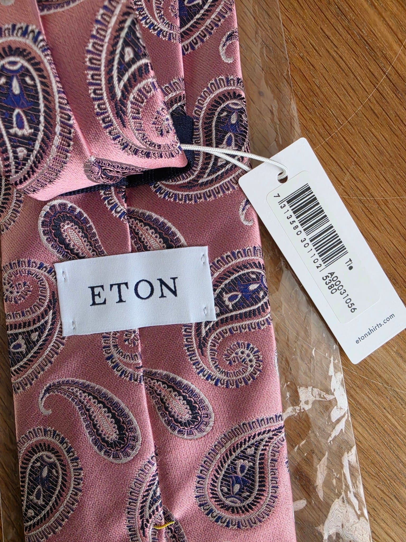 Eton rosa slips med paisleymönster