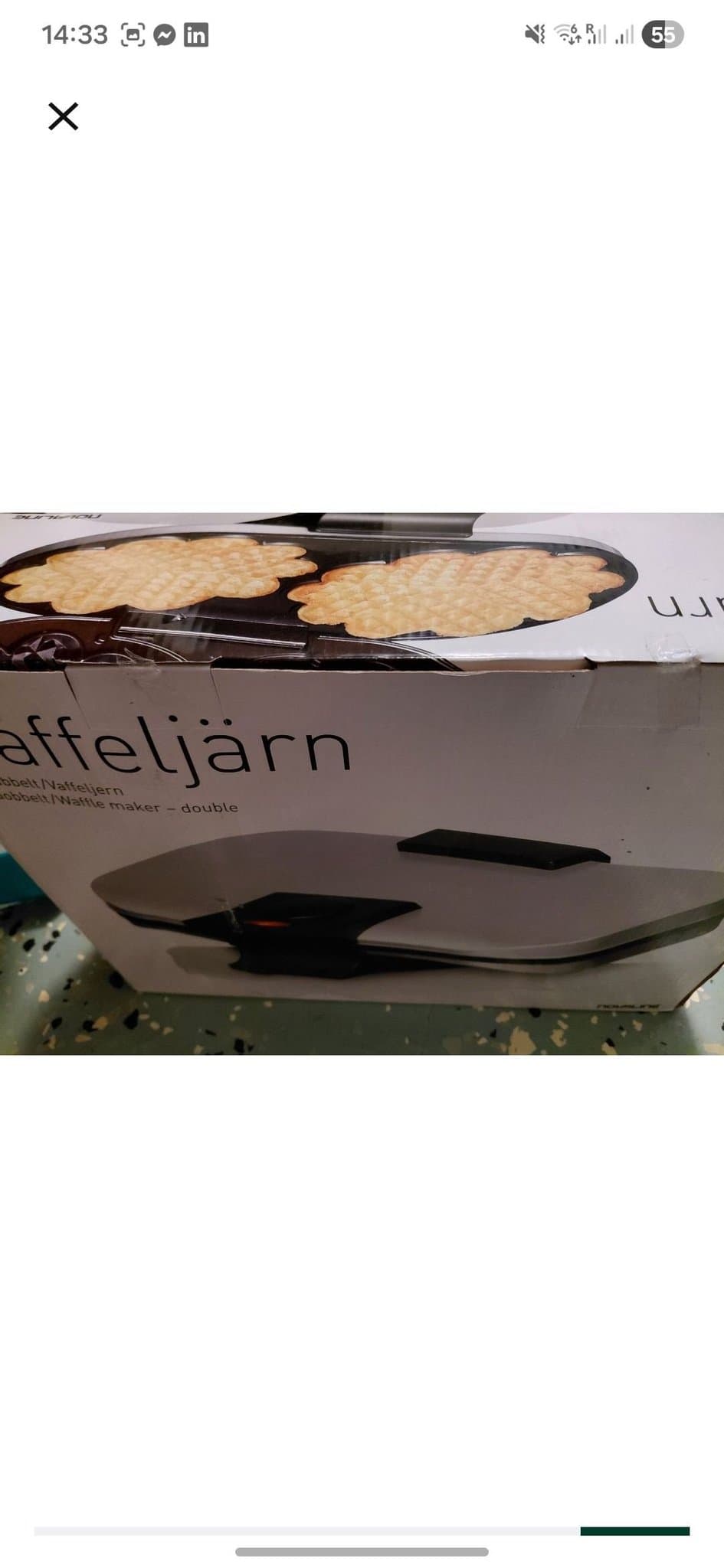 Novline Våffeljärn Dubbelt