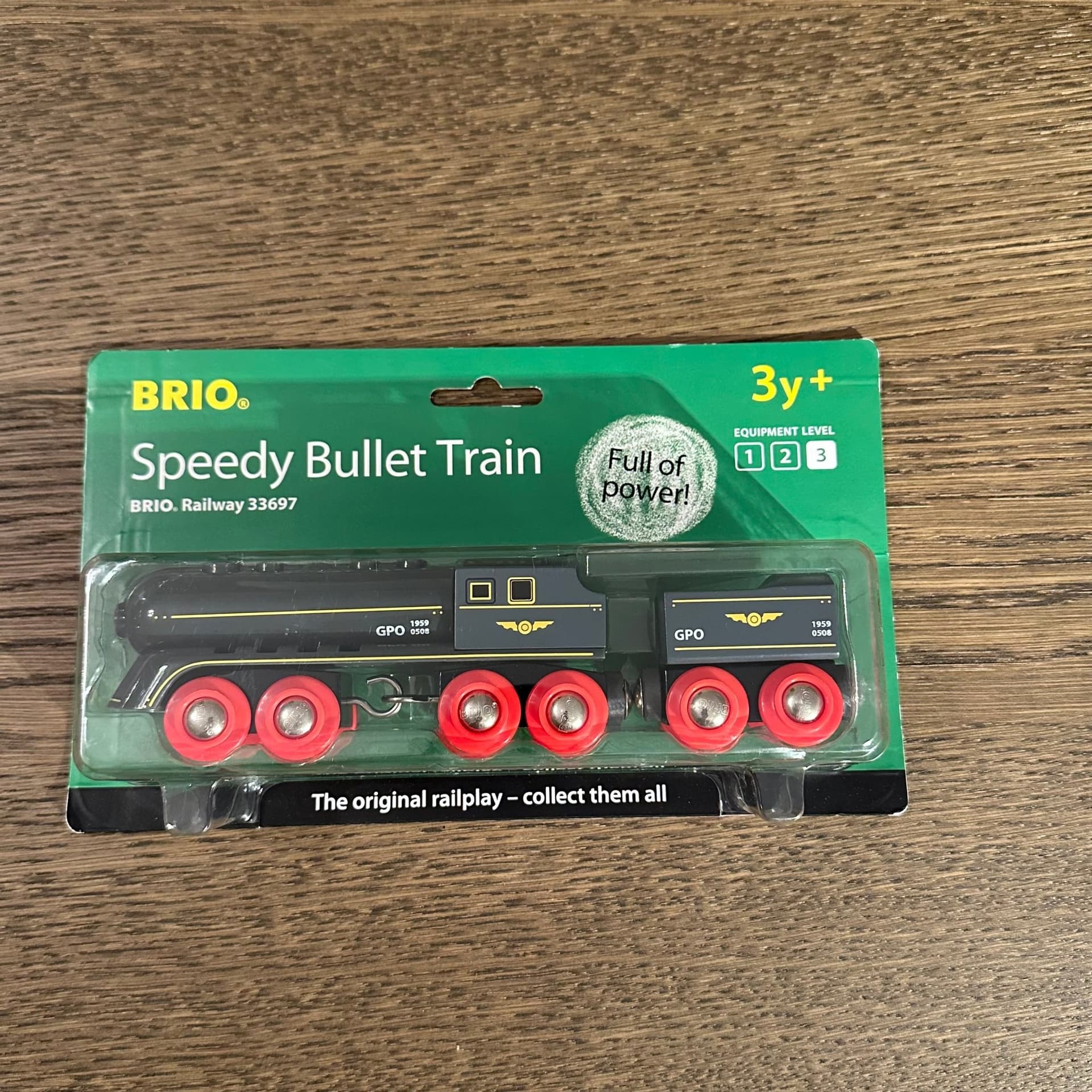 BRIO Speedy Bullet Train år 2008 BRIO World - Höghastighetståg ”Blixten”