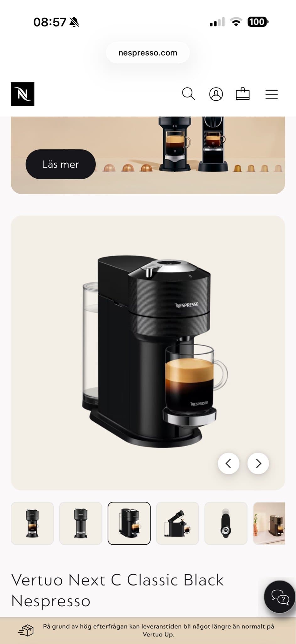 Nespresso Vertuo Next Kaffemaskin