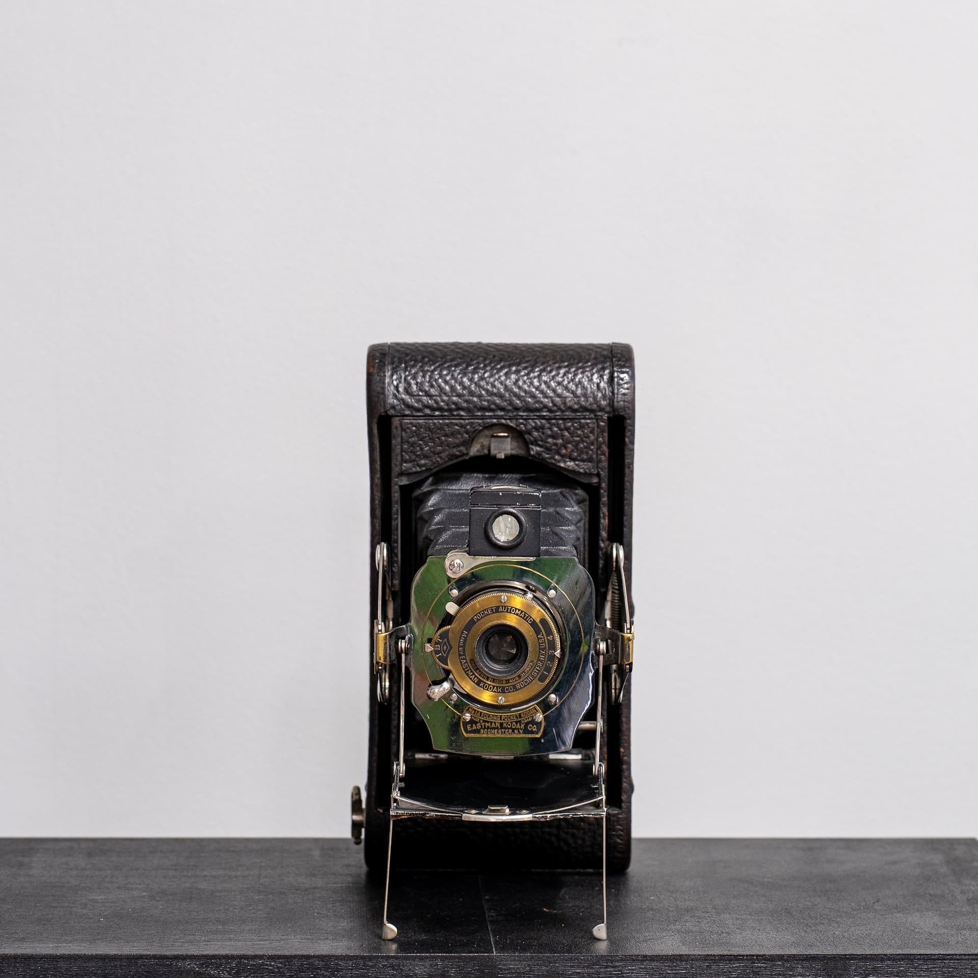 [Near mint] Antik No. 1 Folding Pocket Kodak Model C – Sällsynt röd bälg (1905)