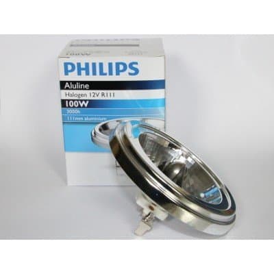 NYA 2st Philips AluLine Pro 111 12V - 100W - 24° G53 Halogen Spot R111 Alu AR111