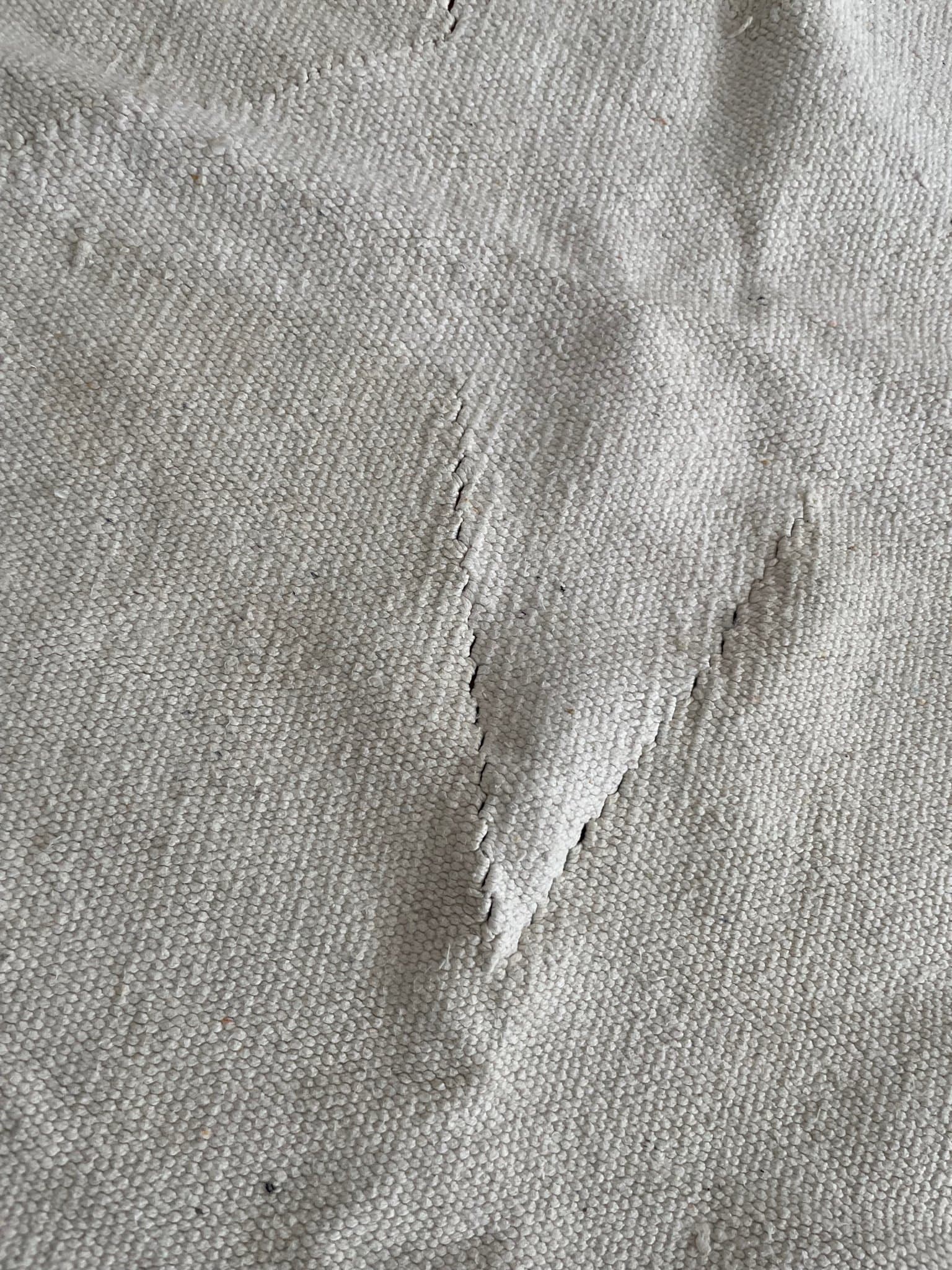 Beige matta med stjärnmönster