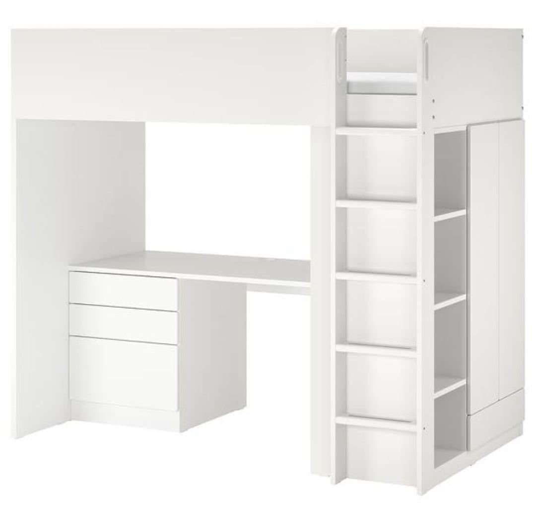 IKEA STUVA loftsäng 90x200 med skrivbord & förvaring – Ny i kartong