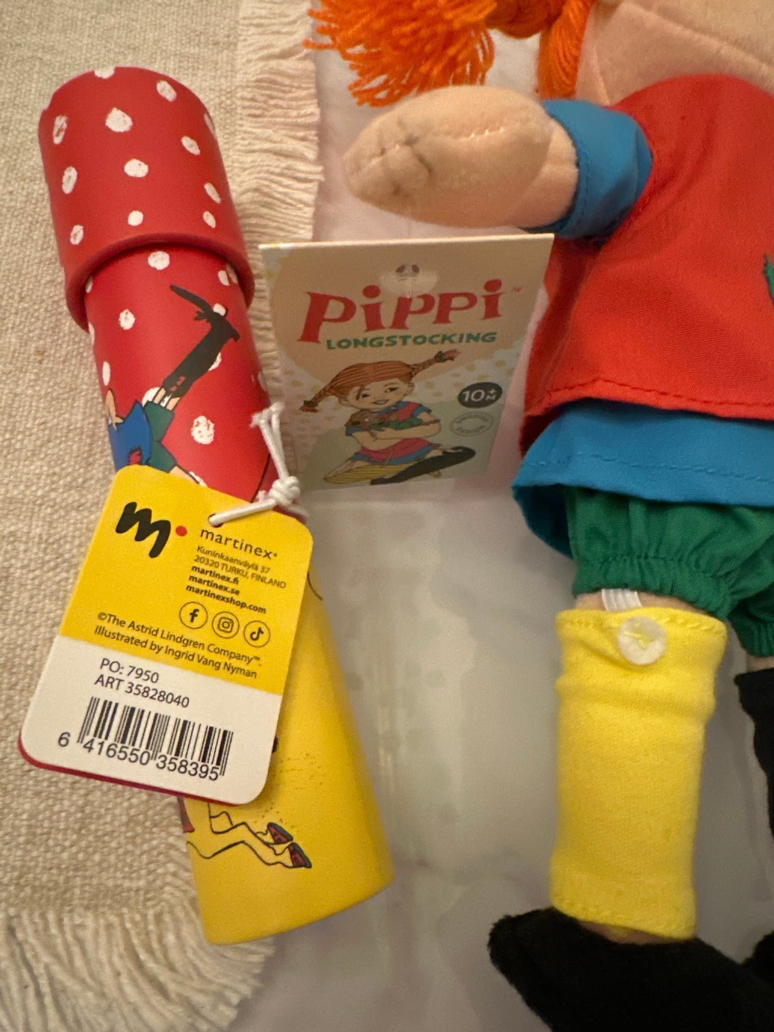 Pippi Långstrump docka och kalejdoskop