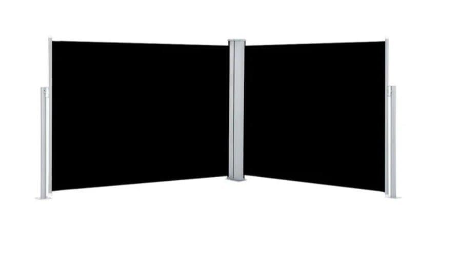 Sidomarkis för Uteplats, 160x300 cm, Svart OBS 2 st så totalt 6 meter