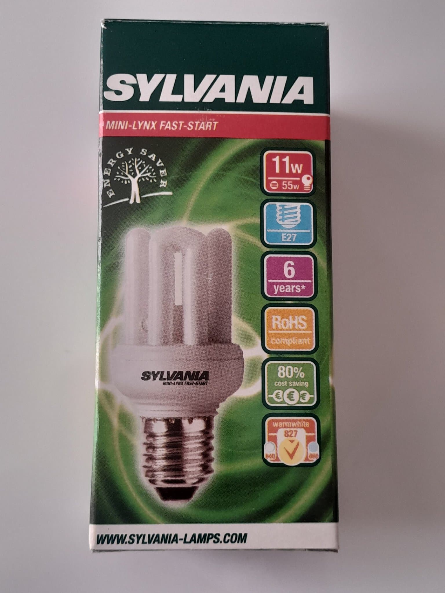 4 st LED-lampor *NYA* 1x E27 11W (50W), 2x 11W (50W), 1x E27 strålvinkel 120° 6W