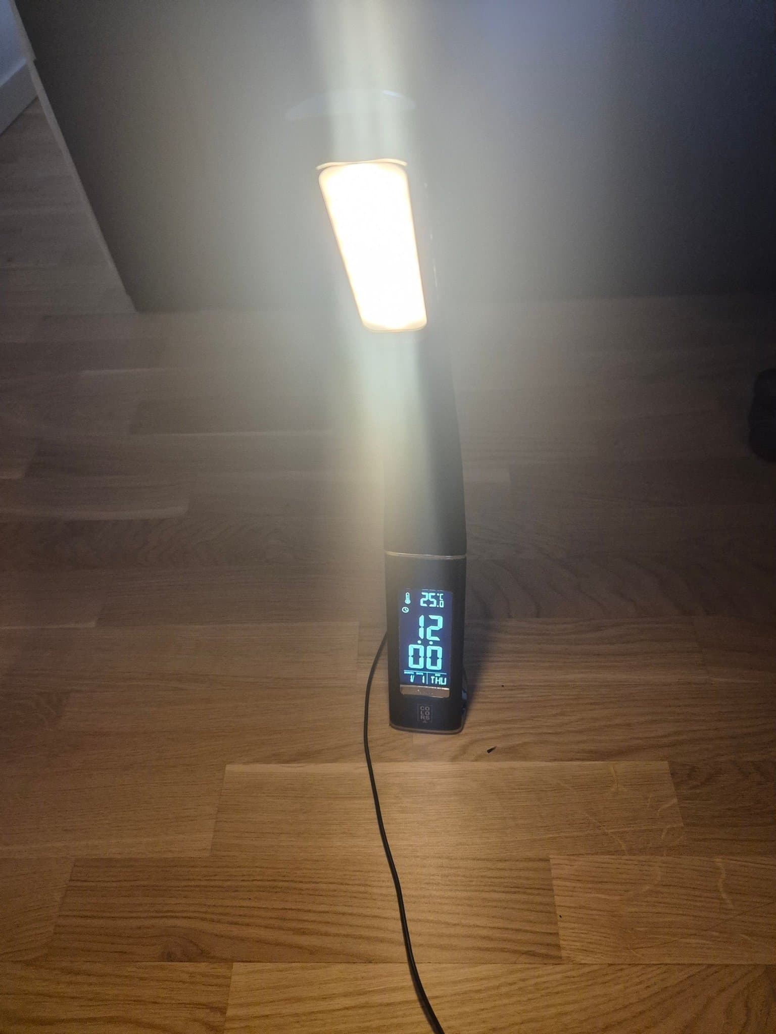 Bordslampa med digital display
